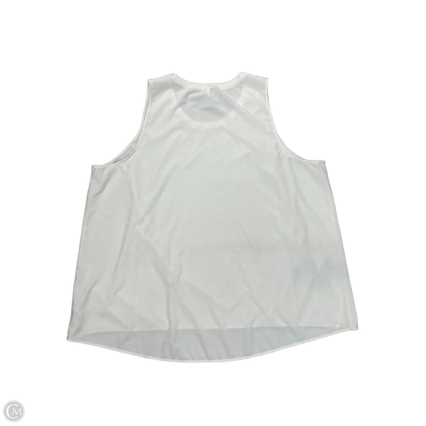 Tank Top By Stylus In White, Size: 2x