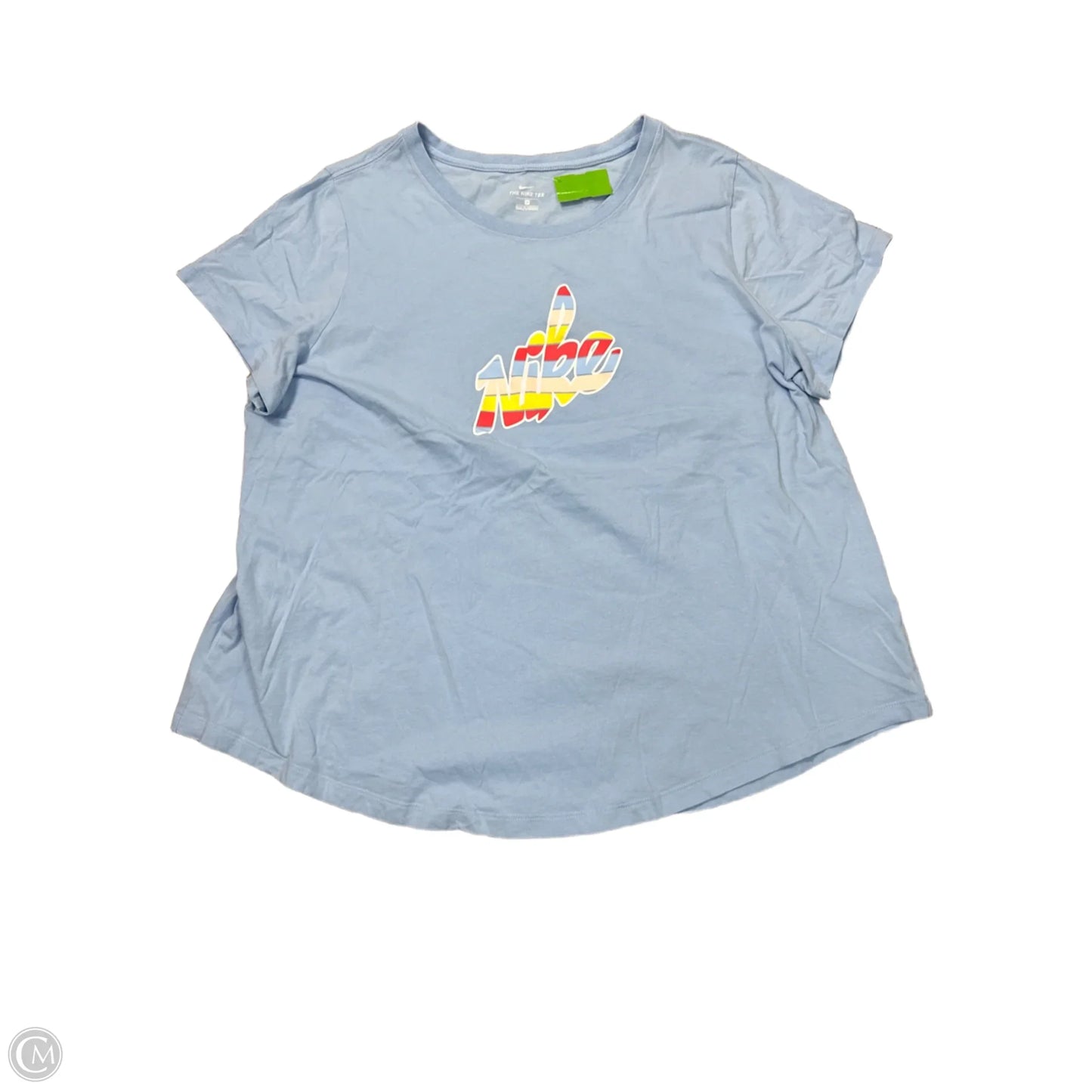 Athletic Top Short Sleeve By Nike Apparel In Blue, Size: 2x