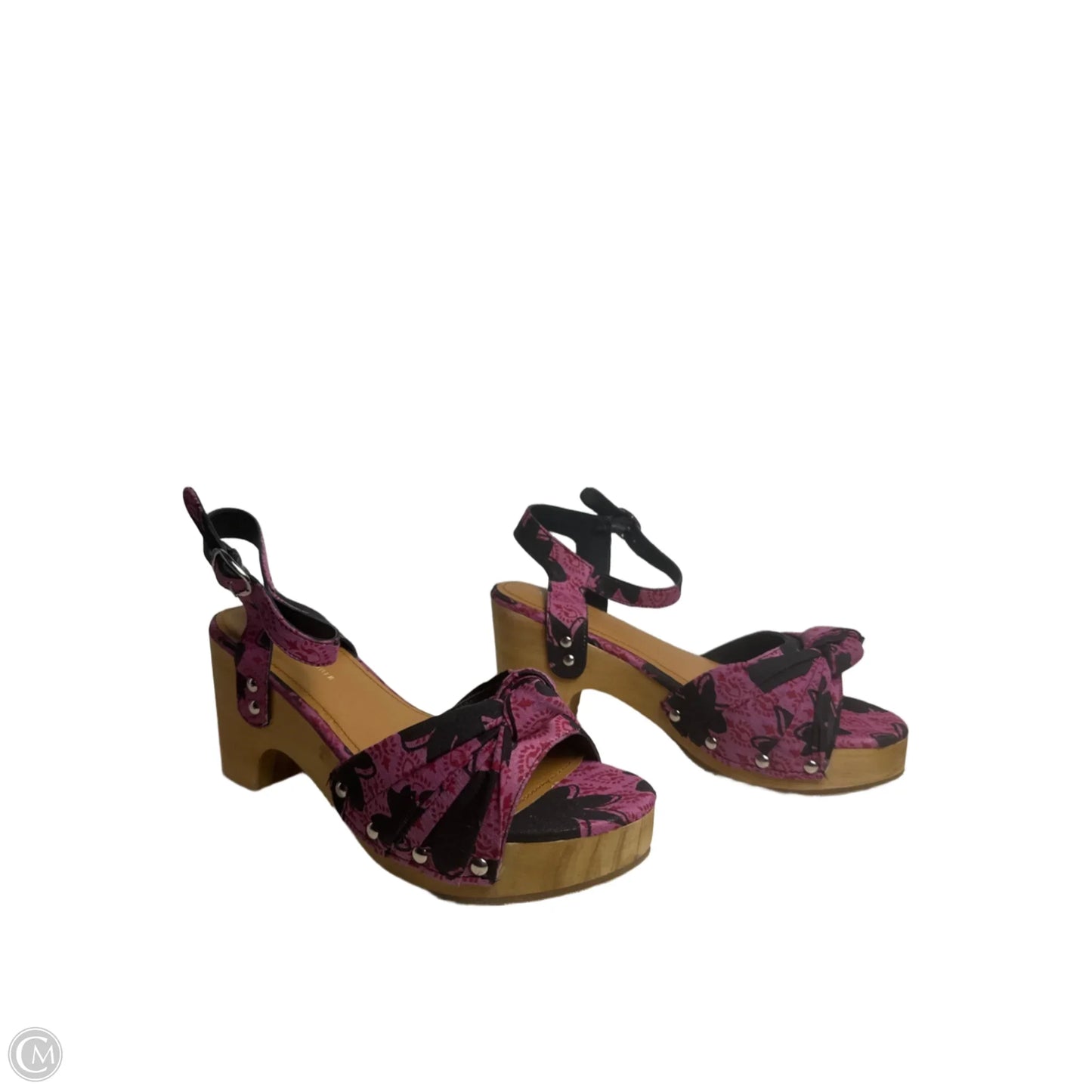 Sandals Heels Block By Anthropologie In pink, Size: 8