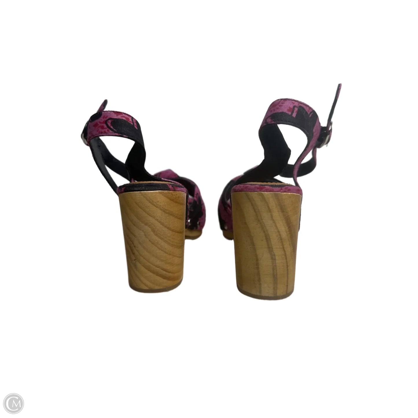 Sandals Heels Block By Anthropologie In pink, Size: 8