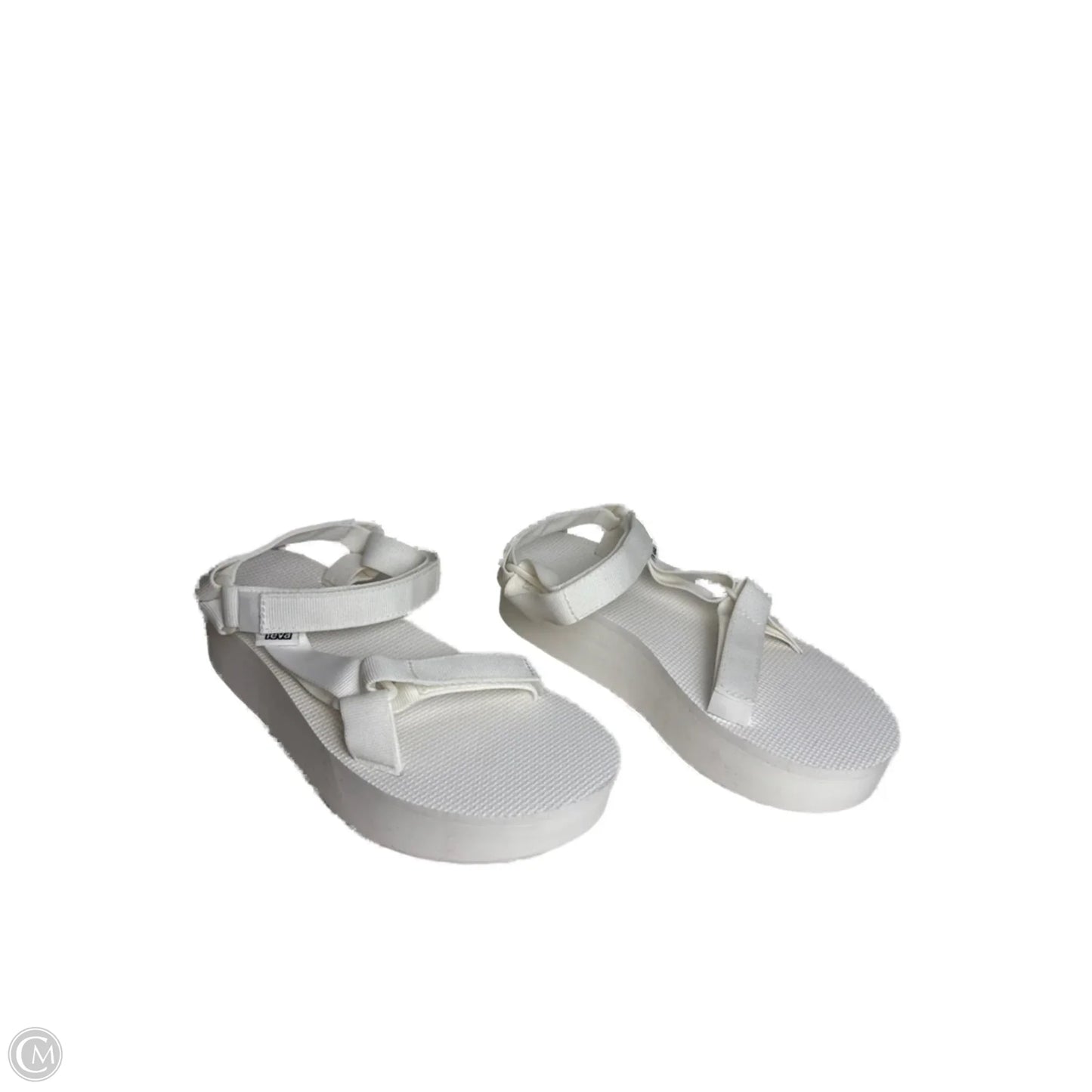 Sandals Heels Platform By Teva In White, Size: 10
