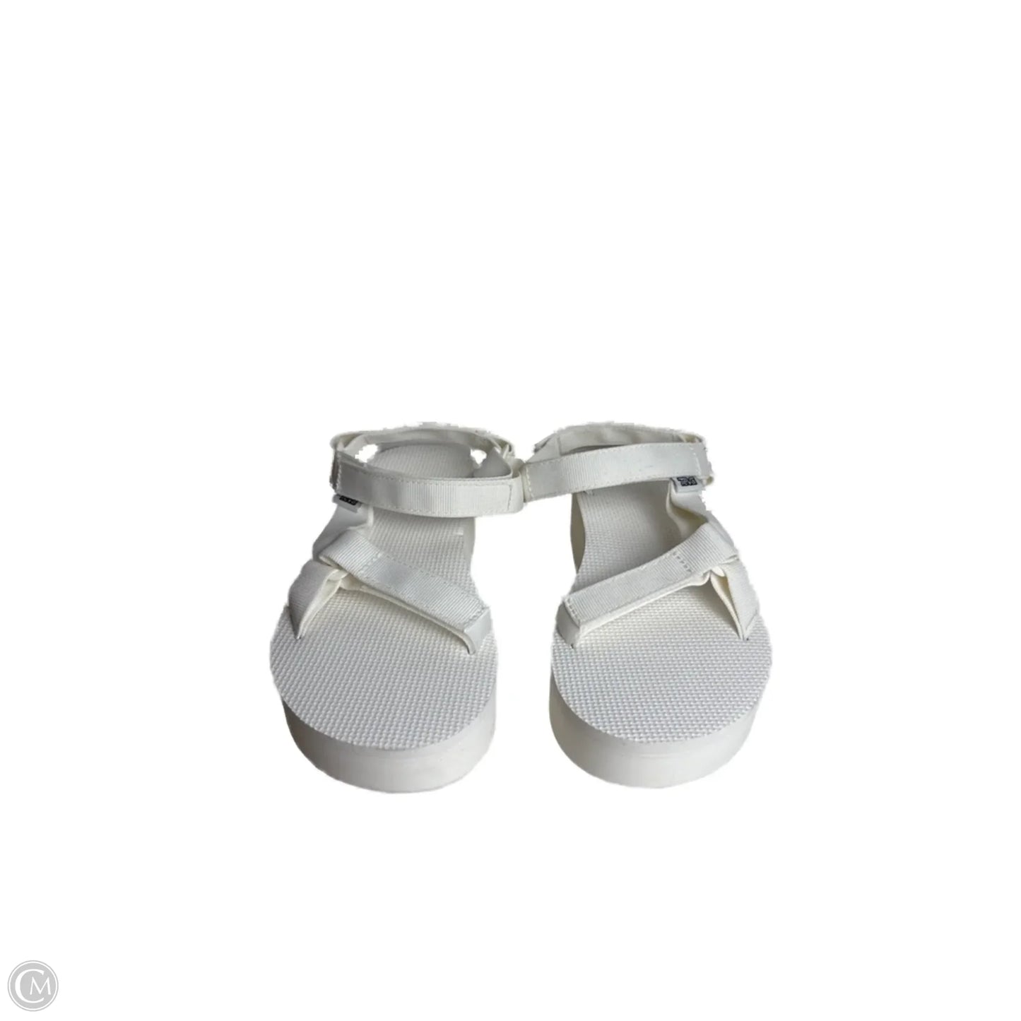 Sandals Heels Platform By Teva In White, Size: 10