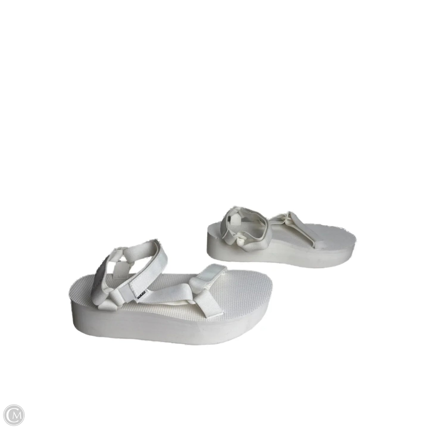 Sandals Heels Platform By Teva In White, Size: 10