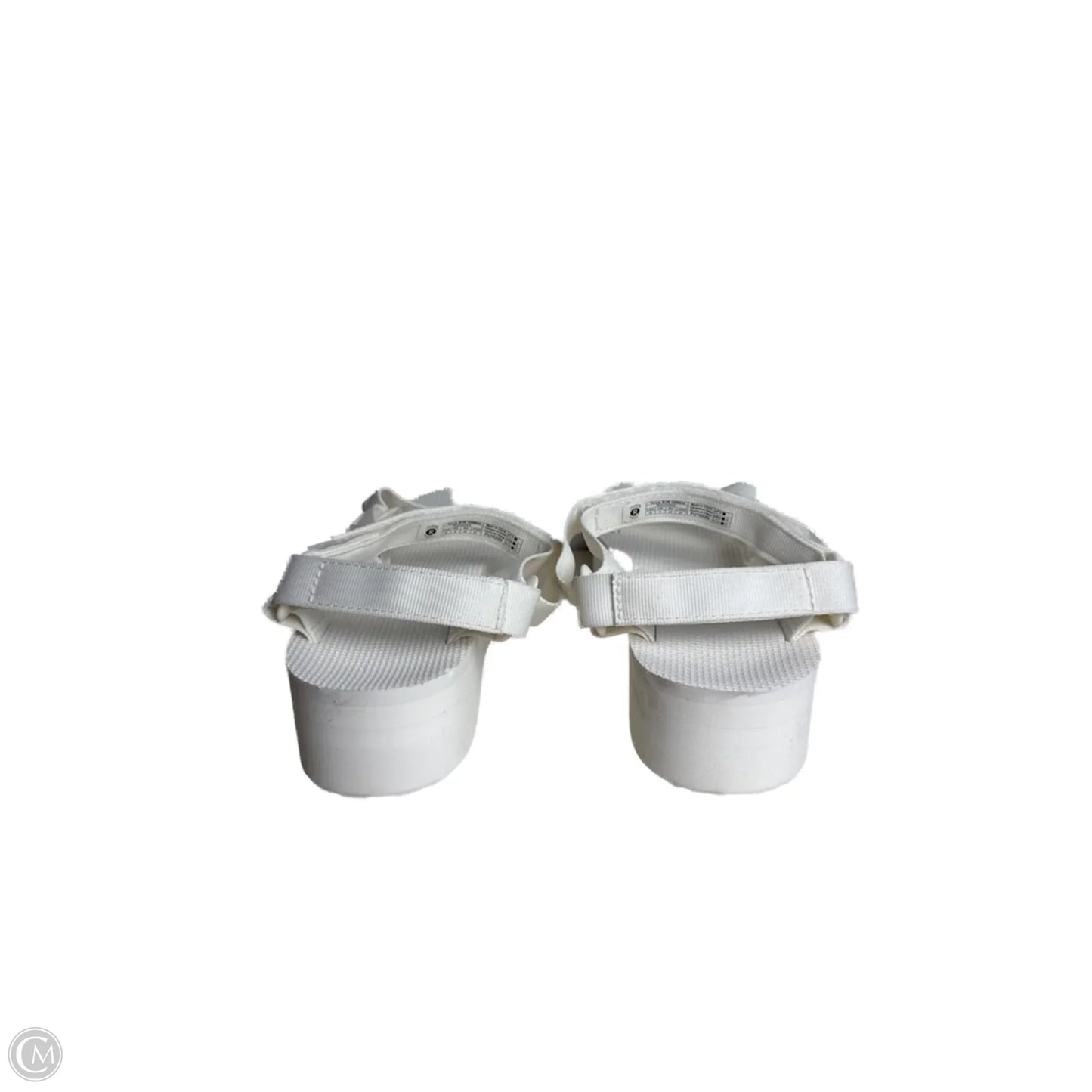 Sandals Heels Platform By Teva In White, Size: 10