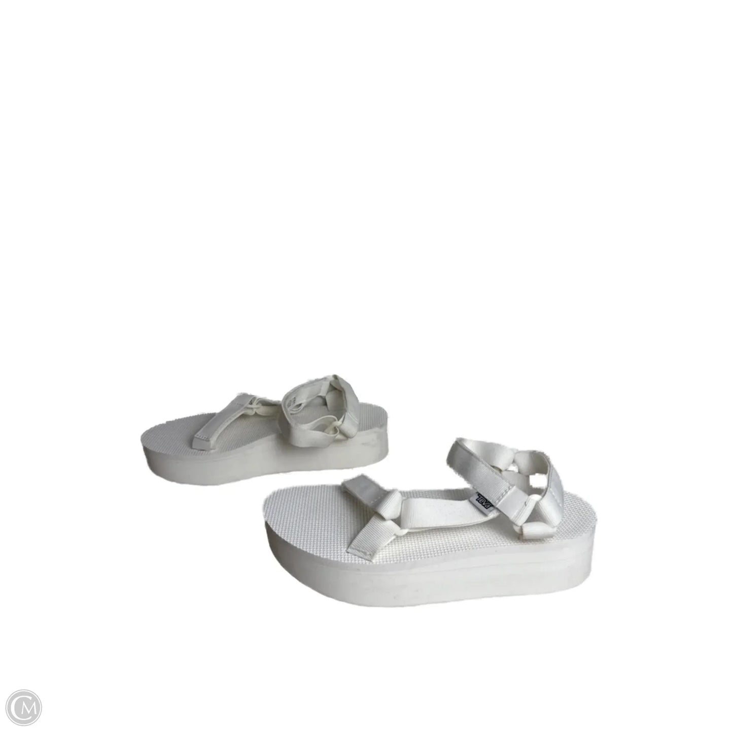 Sandals Heels Platform By Teva In White, Size: 10