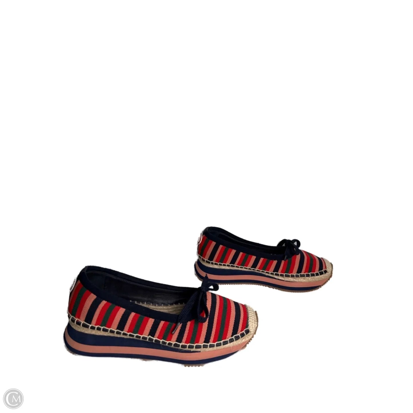 Shoes Designer By Tory Burch In Striped Pattern, Size: 8