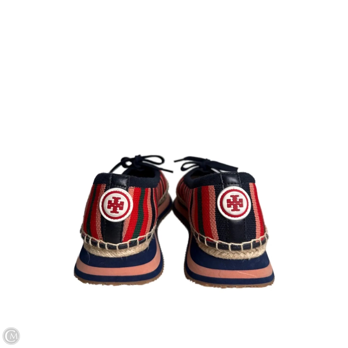 Shoes Designer By Tory Burch In Striped Pattern, Size: 8