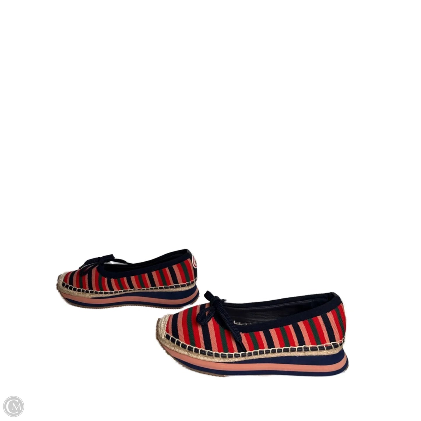 Shoes Designer By Tory Burch In Striped Pattern, Size: 8