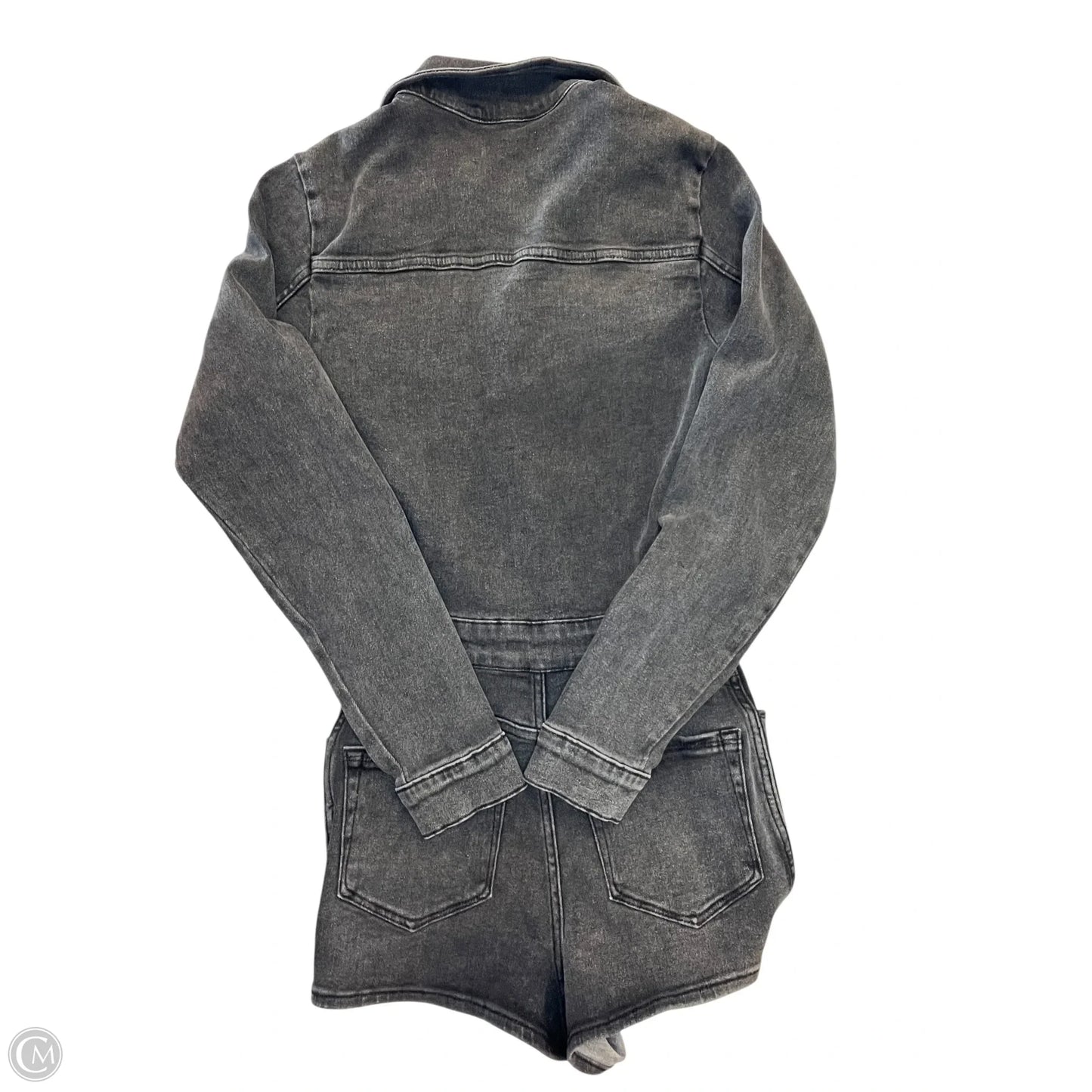 Romper By Good American In Grey Denim, Size: S