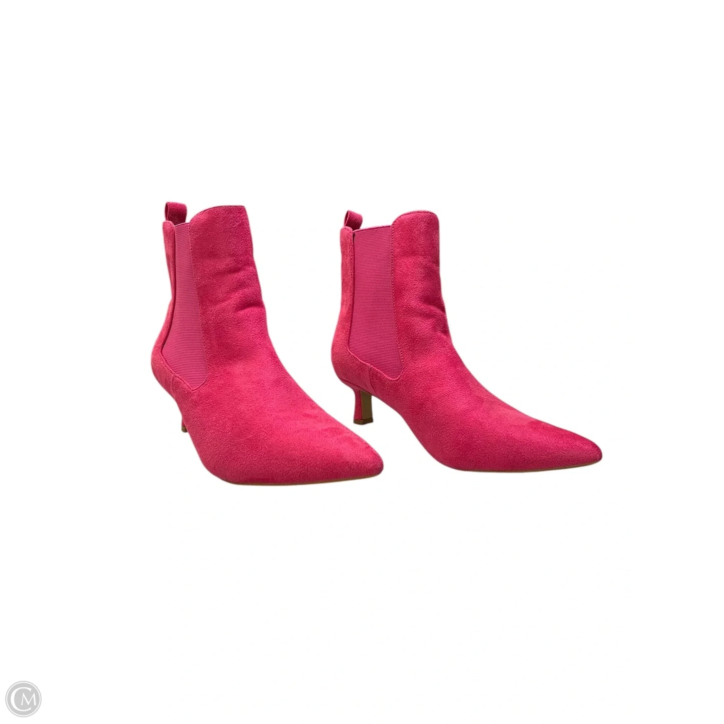 Boots Ankle Heels By Journee In Pink, Size: 9