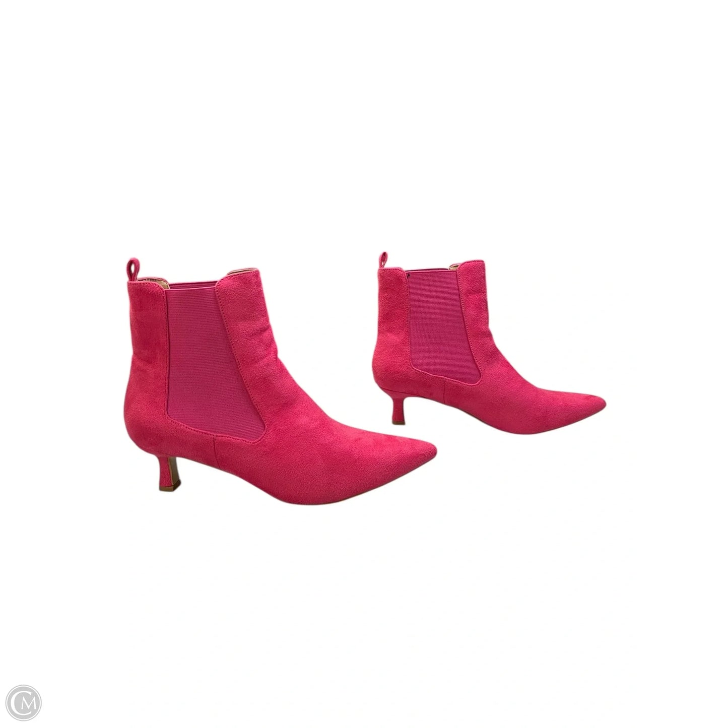 Boots Ankle Heels By Journee In Pink, Size: 9