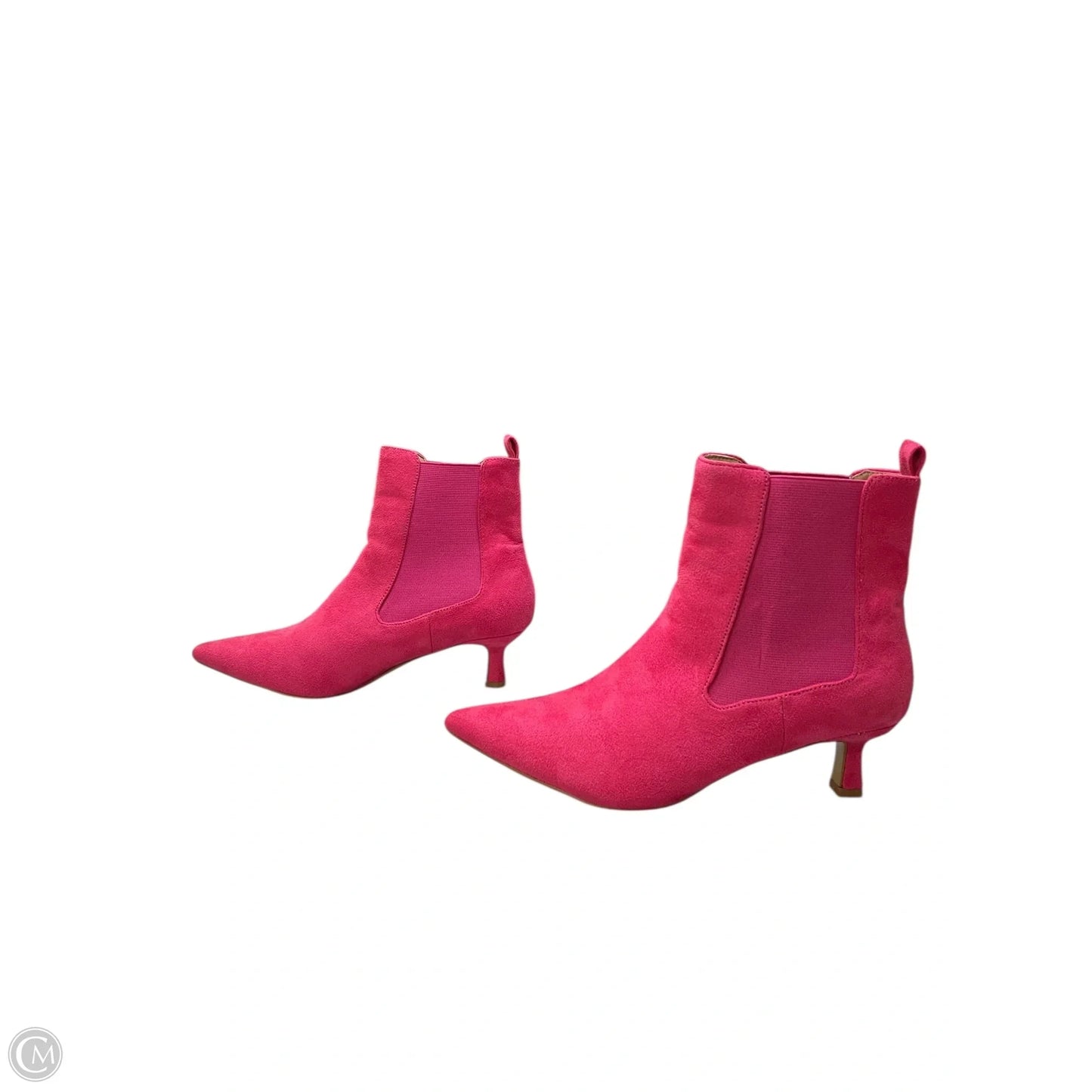 Boots Ankle Heels By Journee In Pink, Size: 9