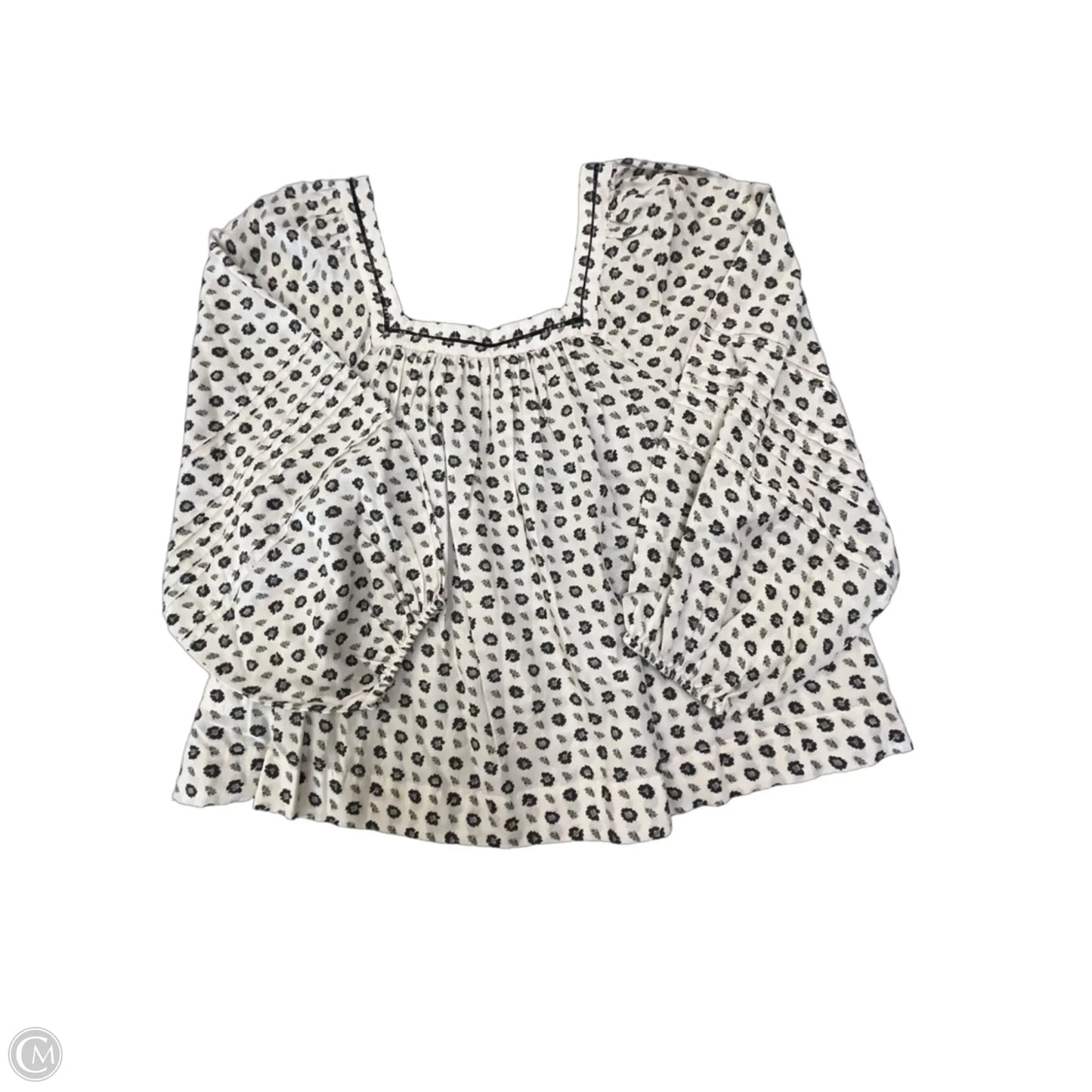 Blouse 3/4 Sleeve By Madewell In Cream, Size: S
