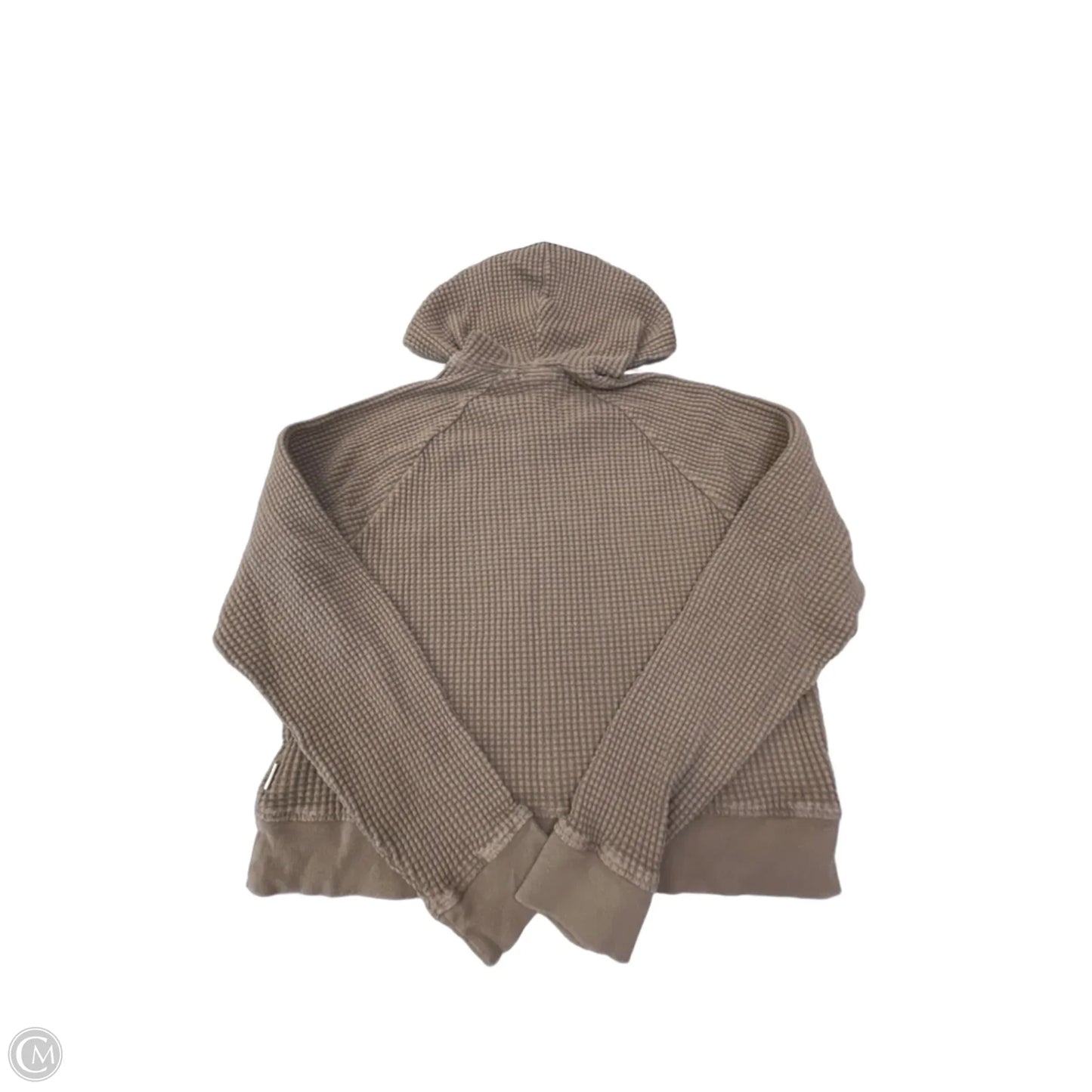 Athletic Top Long Sleeve Hoodie By The North Face In Brown, Size: S