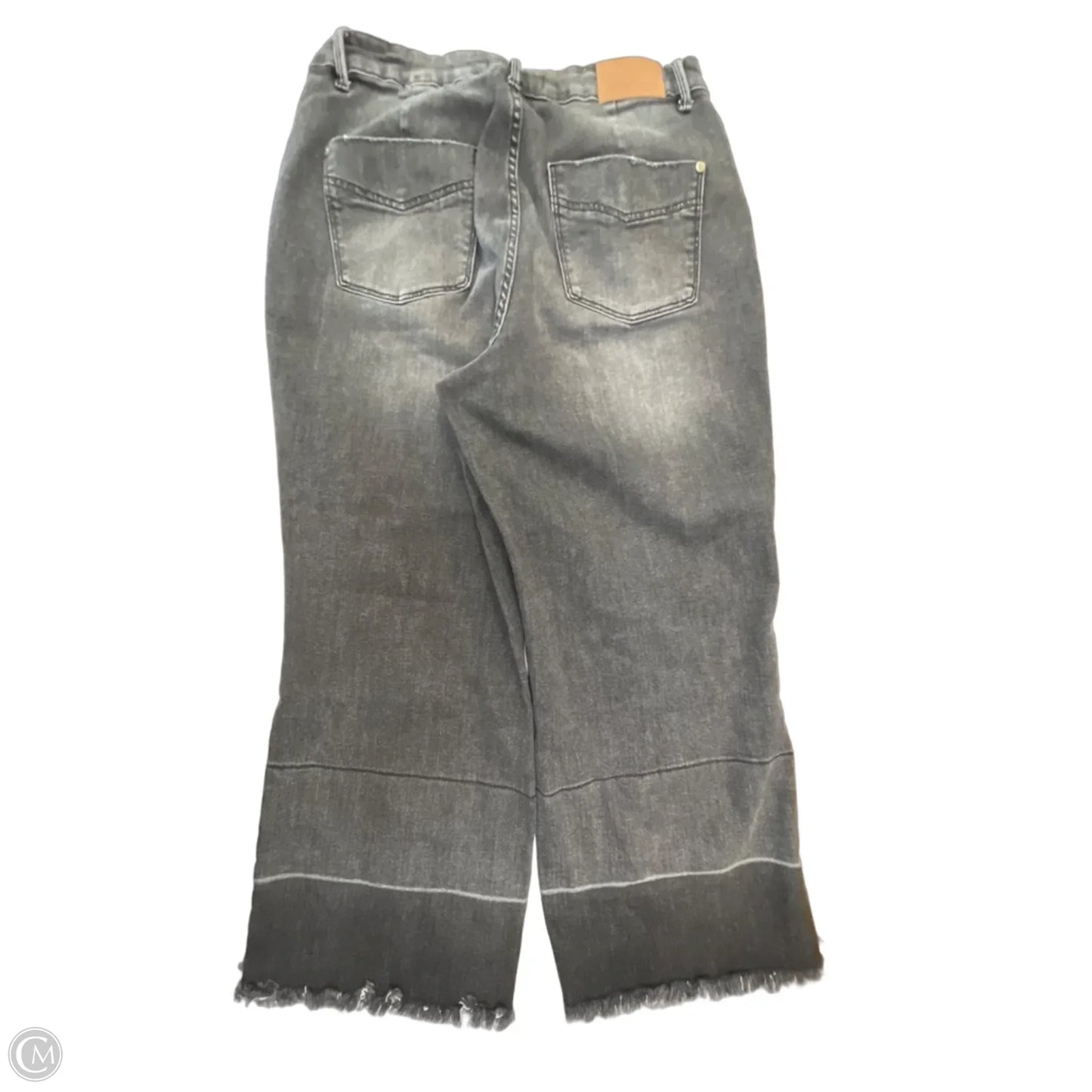 Jeans Cropped By Judy Blue In Grey Denim, Size: 14
