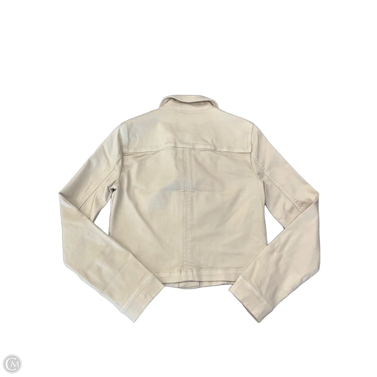 Jacket Denim By Kut In Cream Denim, Size: Xs