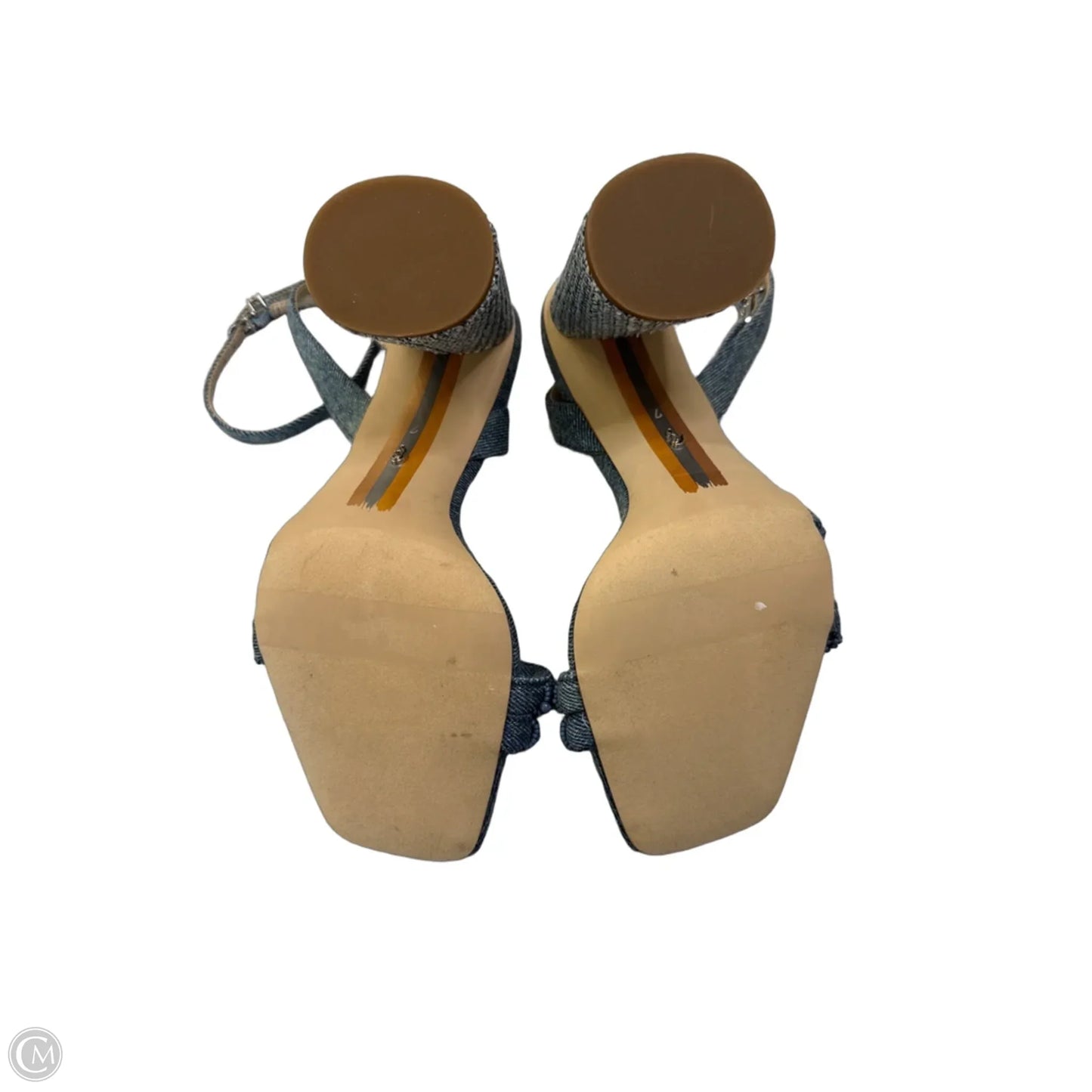 Sandals Heels Block By Sam Edelman In Blue, Size: 7