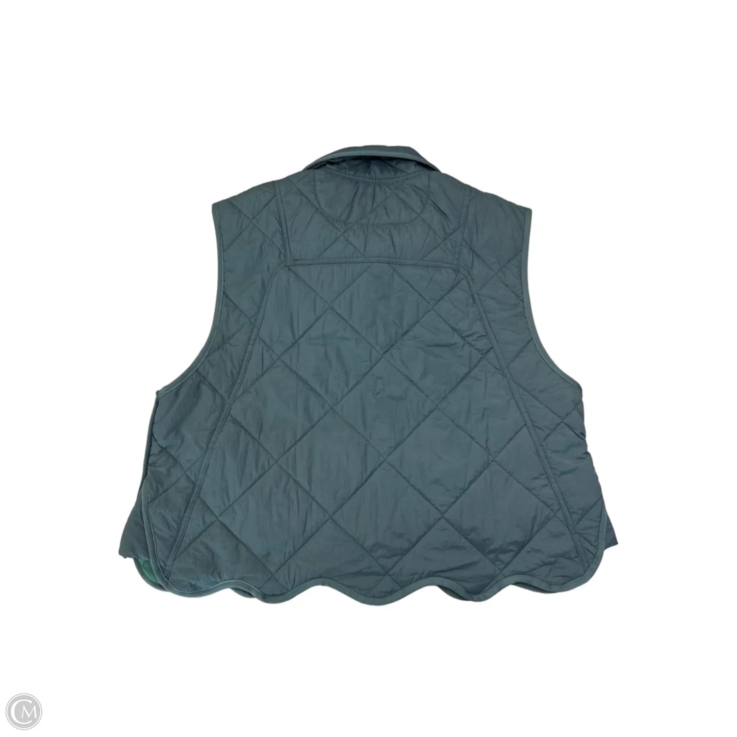 Vest Puffer & Quilted By Entro In Teal, Size: L