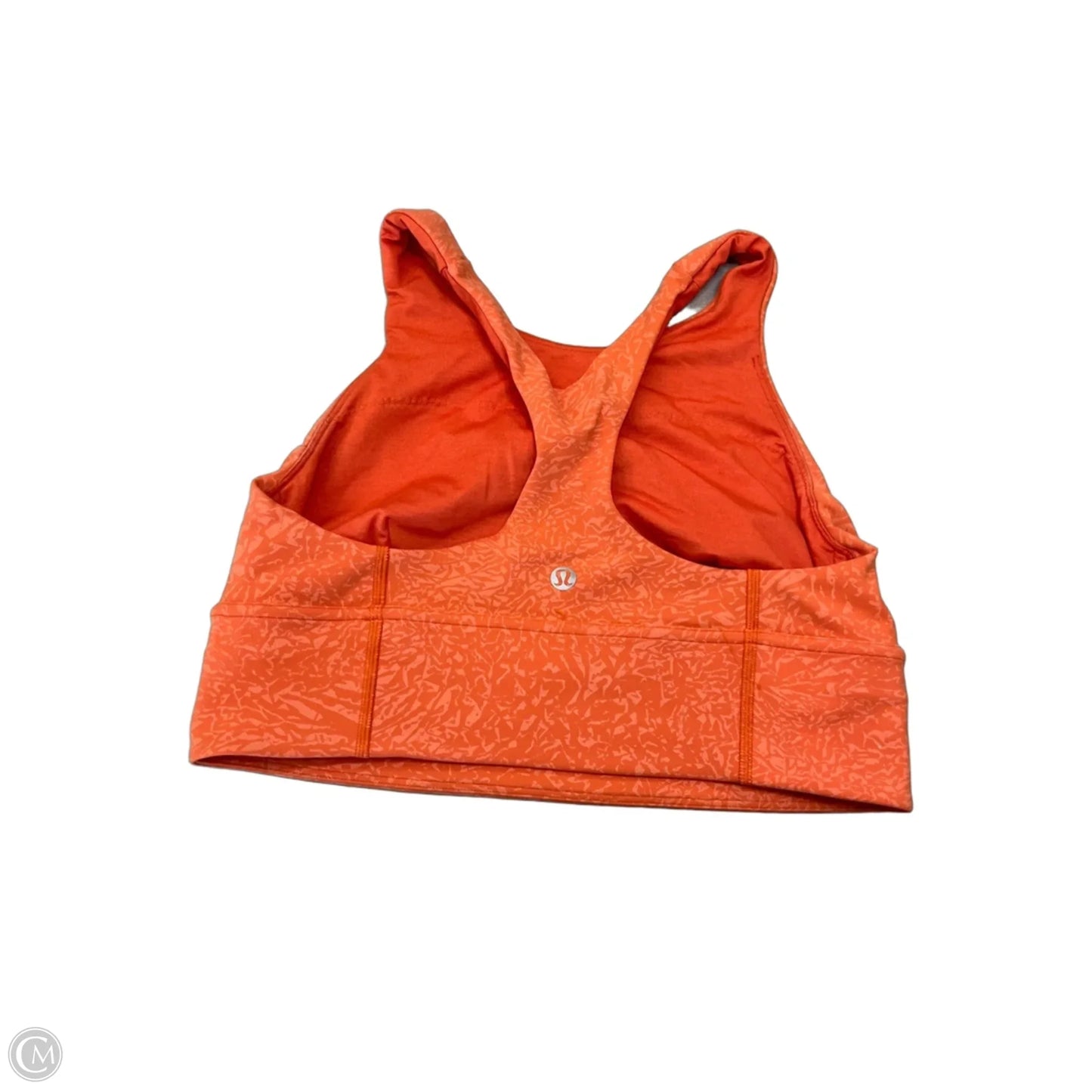 Athletic Bra By Lululemon In Orange, Size: M