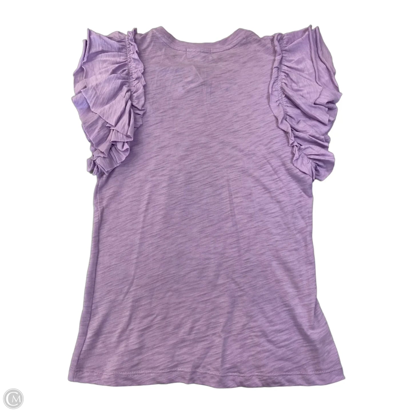 Top Short Sleeve By Cmb In Purple, Size: Xs