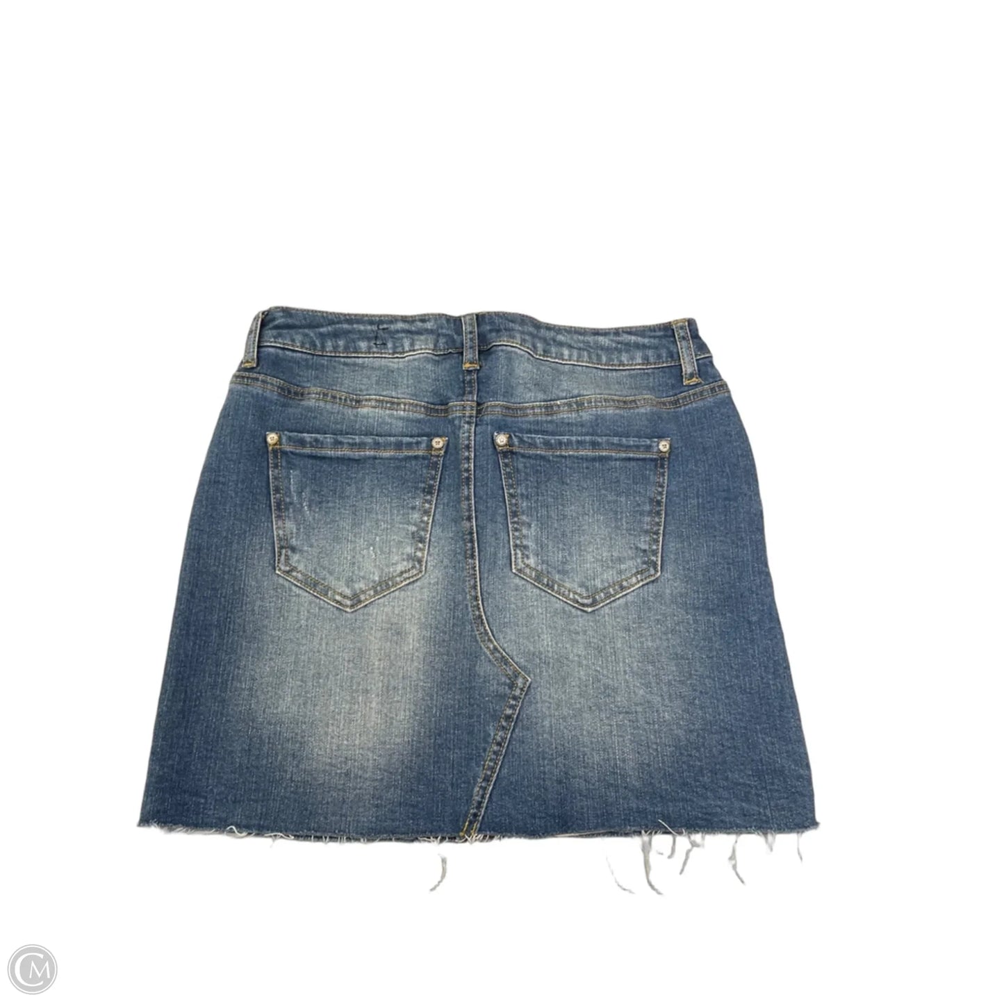 Skirt Mini & Short By Altard State In Blue Denim, Size: Xs