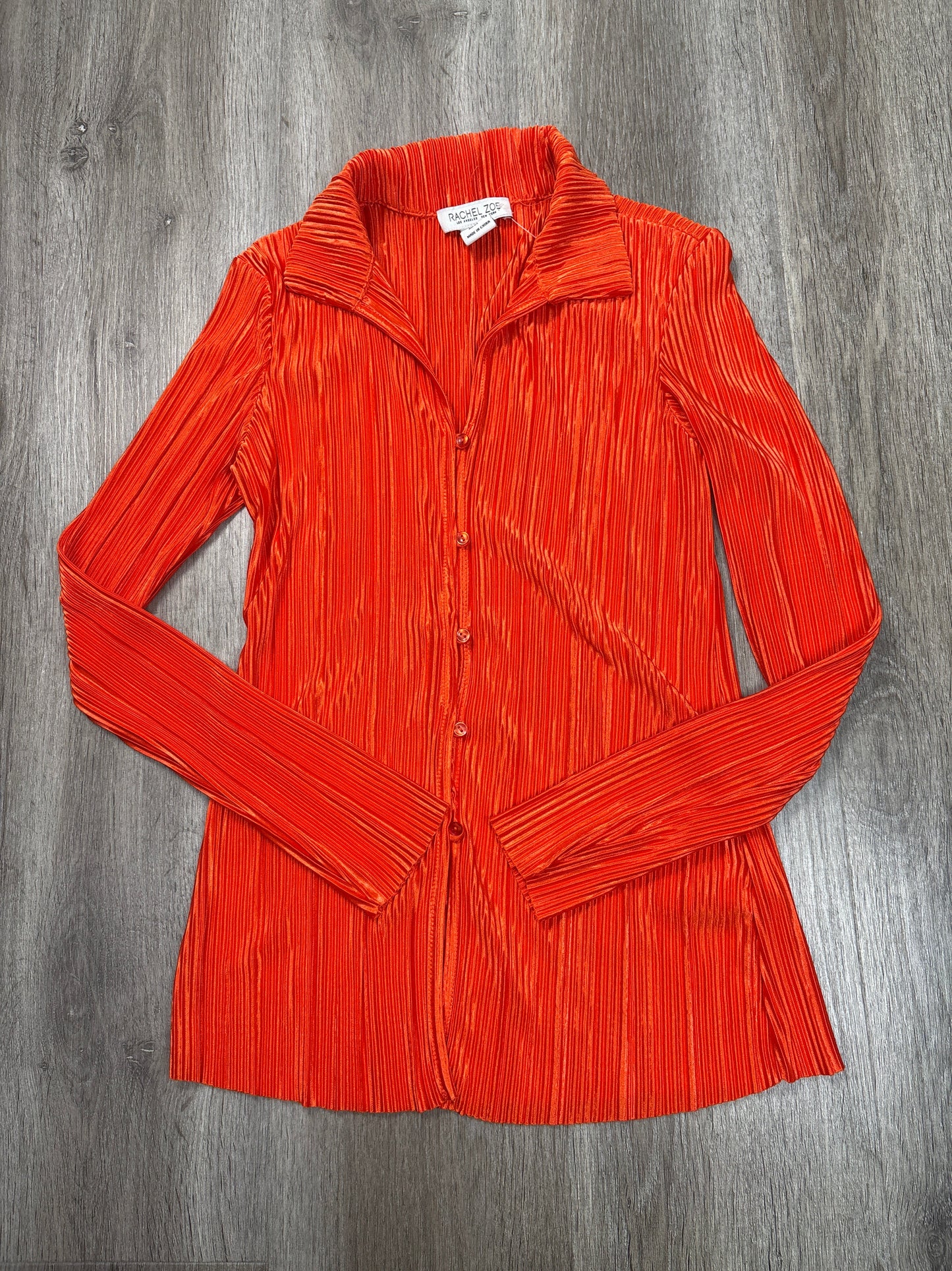 Top Long Sleeve By Rachel Zoe In Orange, Size: Xs