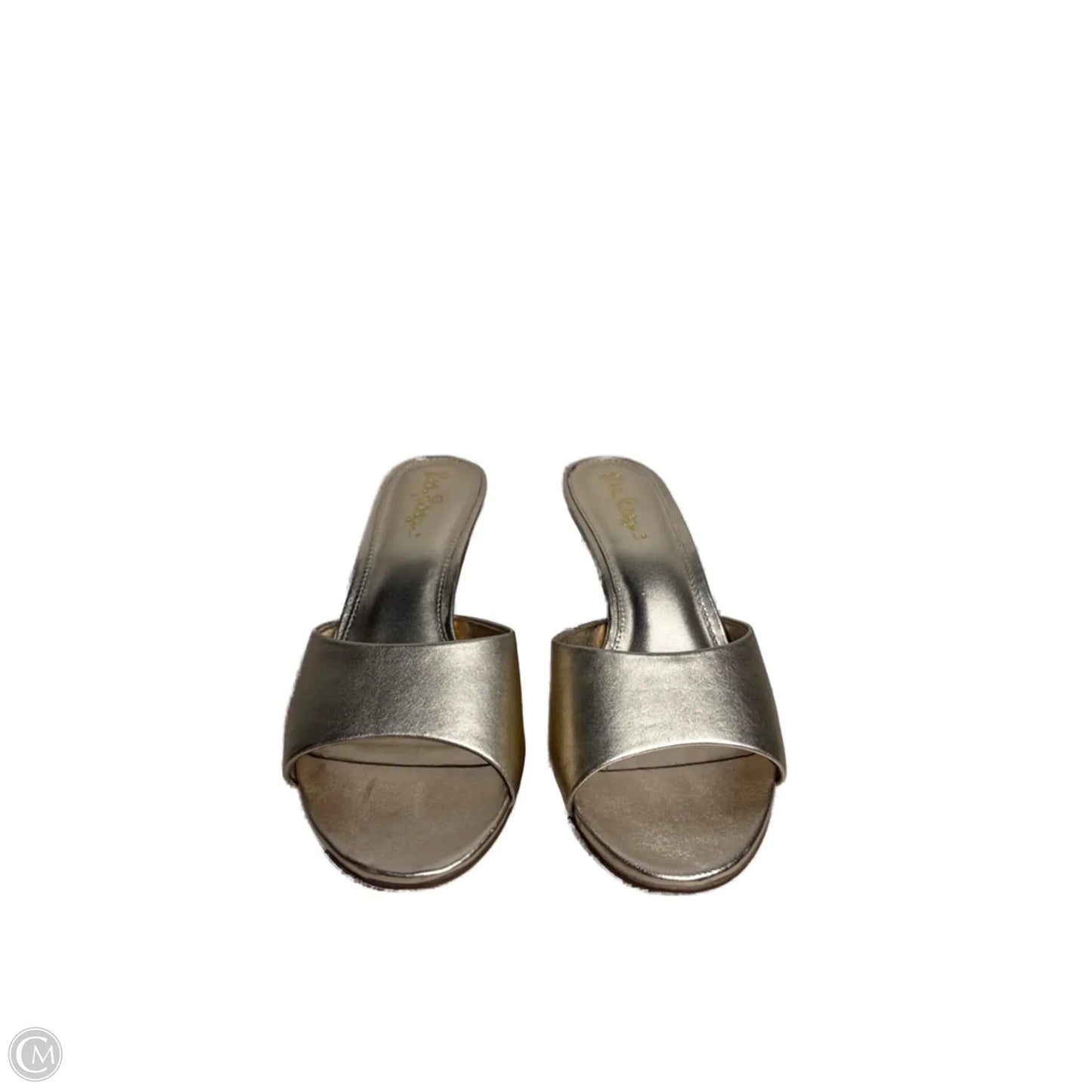 Shoes Designer By Lilly Pulitzer In Gold, Size: 7.5