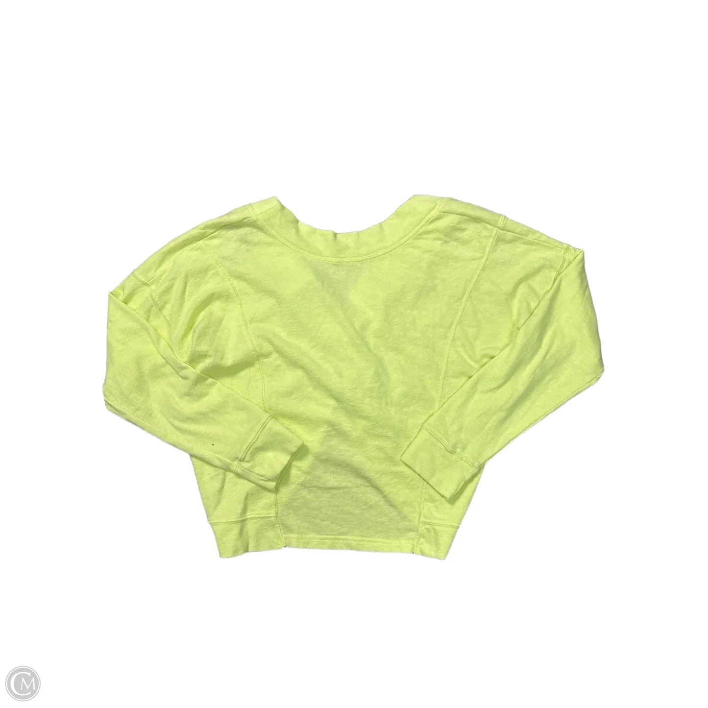 Top Long Sleeve By Bobi In Yellow, Size: M