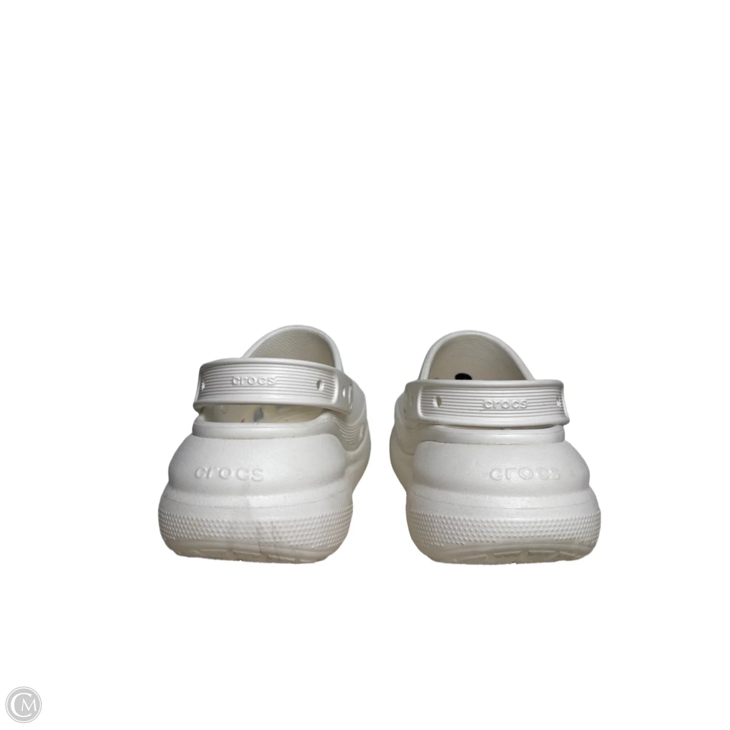 Sandals Heels Platform By Crocs In White, Size: 8