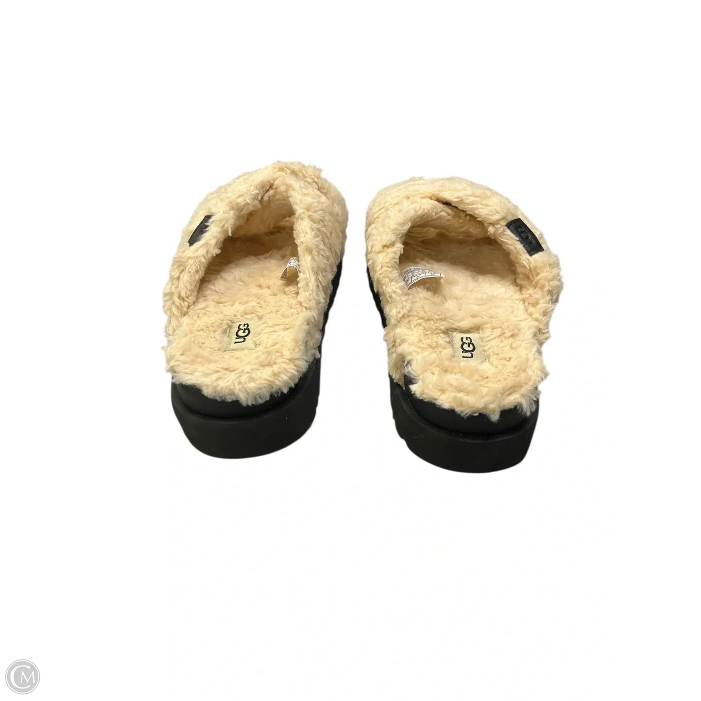 Sandals Designer By Ugg In Black & Tan, Size: 8