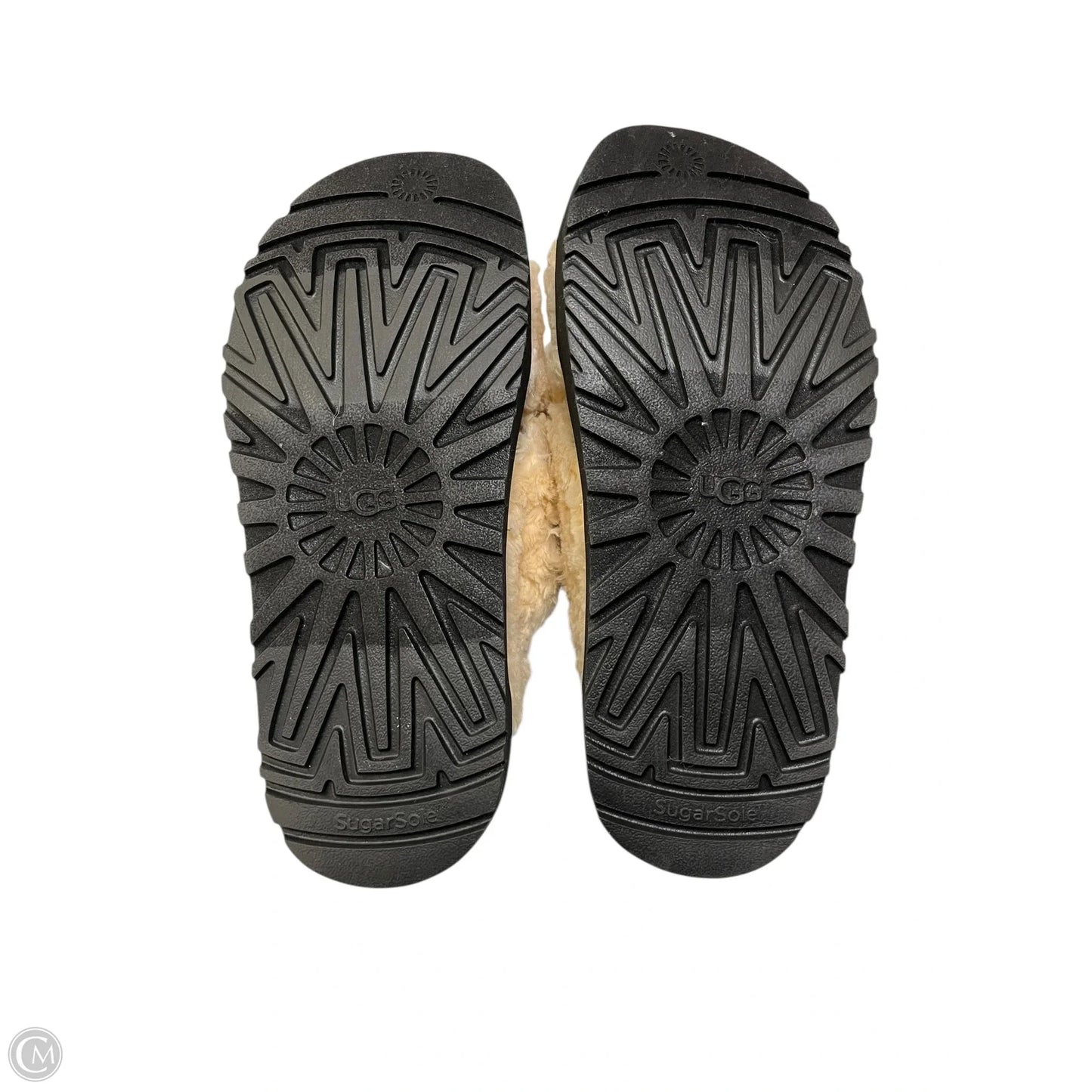 Sandals Designer By Ugg In Black & Tan, Size: 8