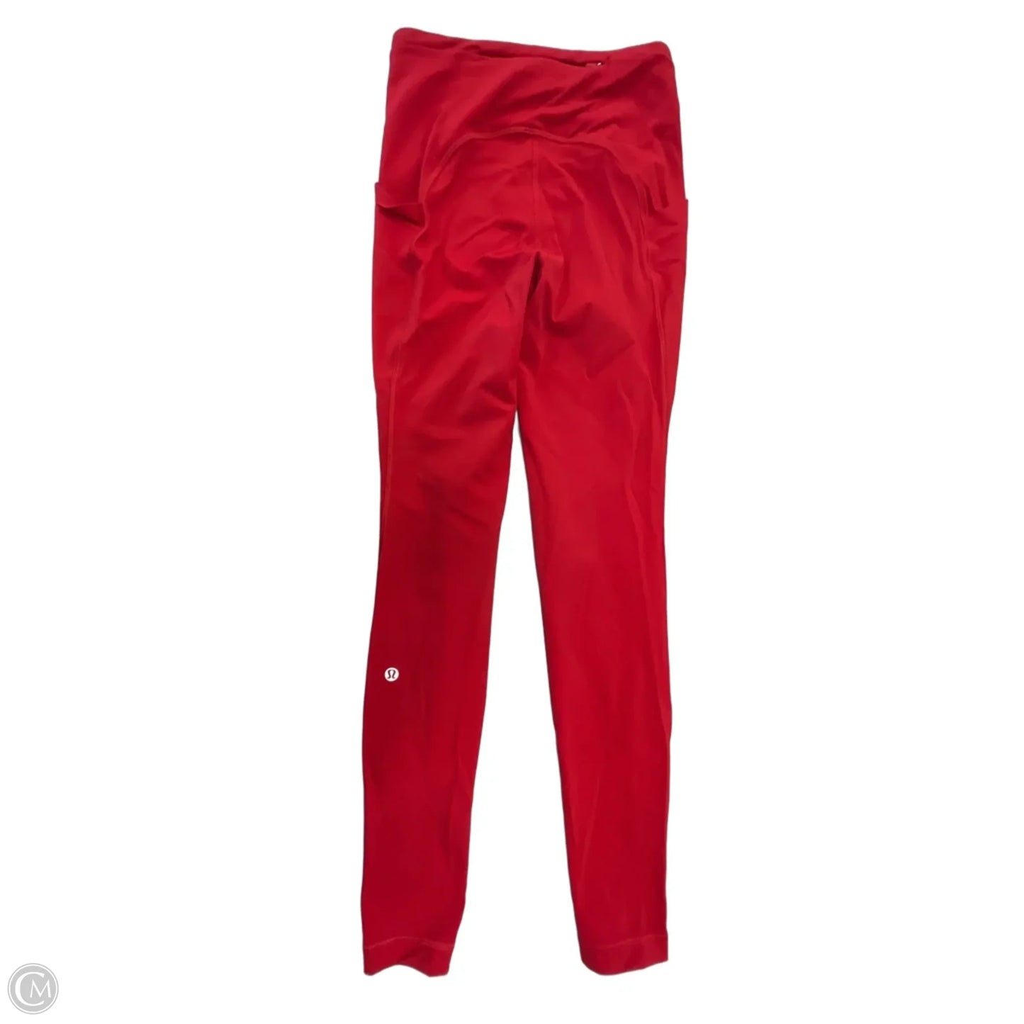 Athletic Leggings By Lululemon In Red, Size: S