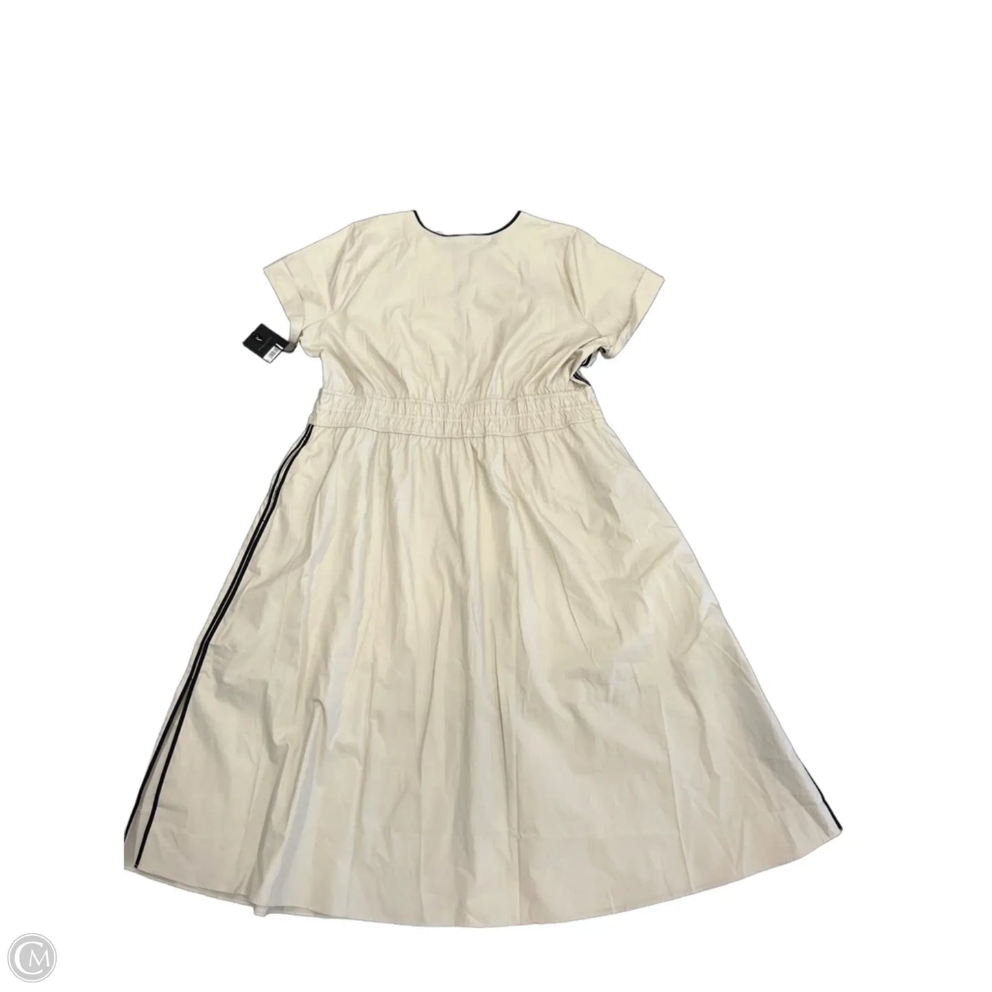 Dress Casual Midi By Simply Vera In Beige, Size: 2x