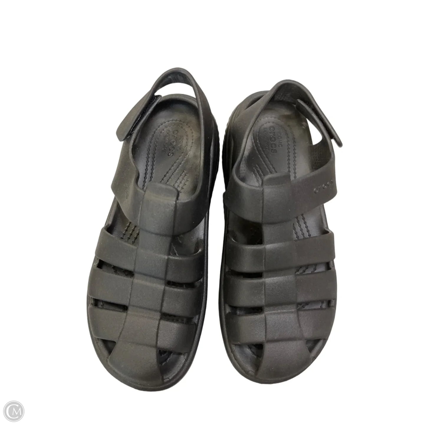 Shoes Heels Platform By Crocs In Black, Size: 7