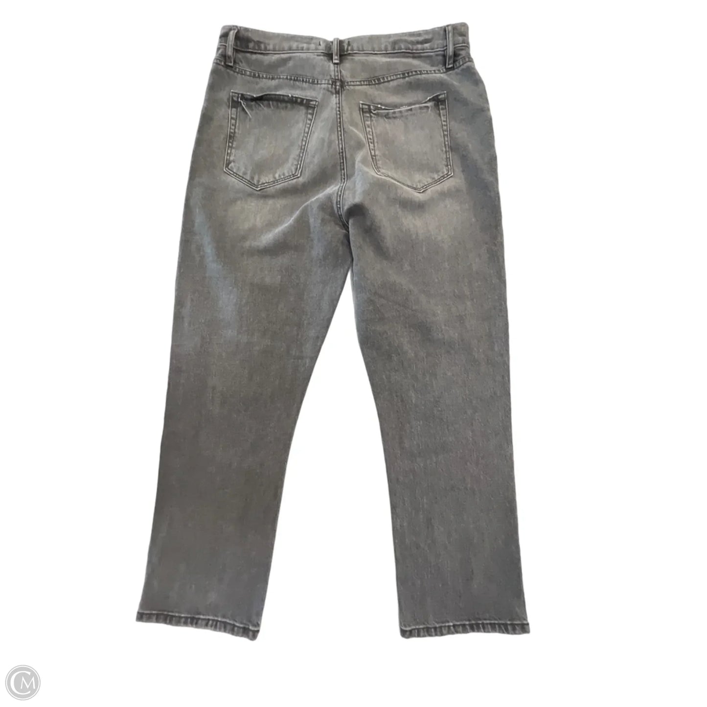 Jeans Straight By Loft In Grey Denim, Size: 10