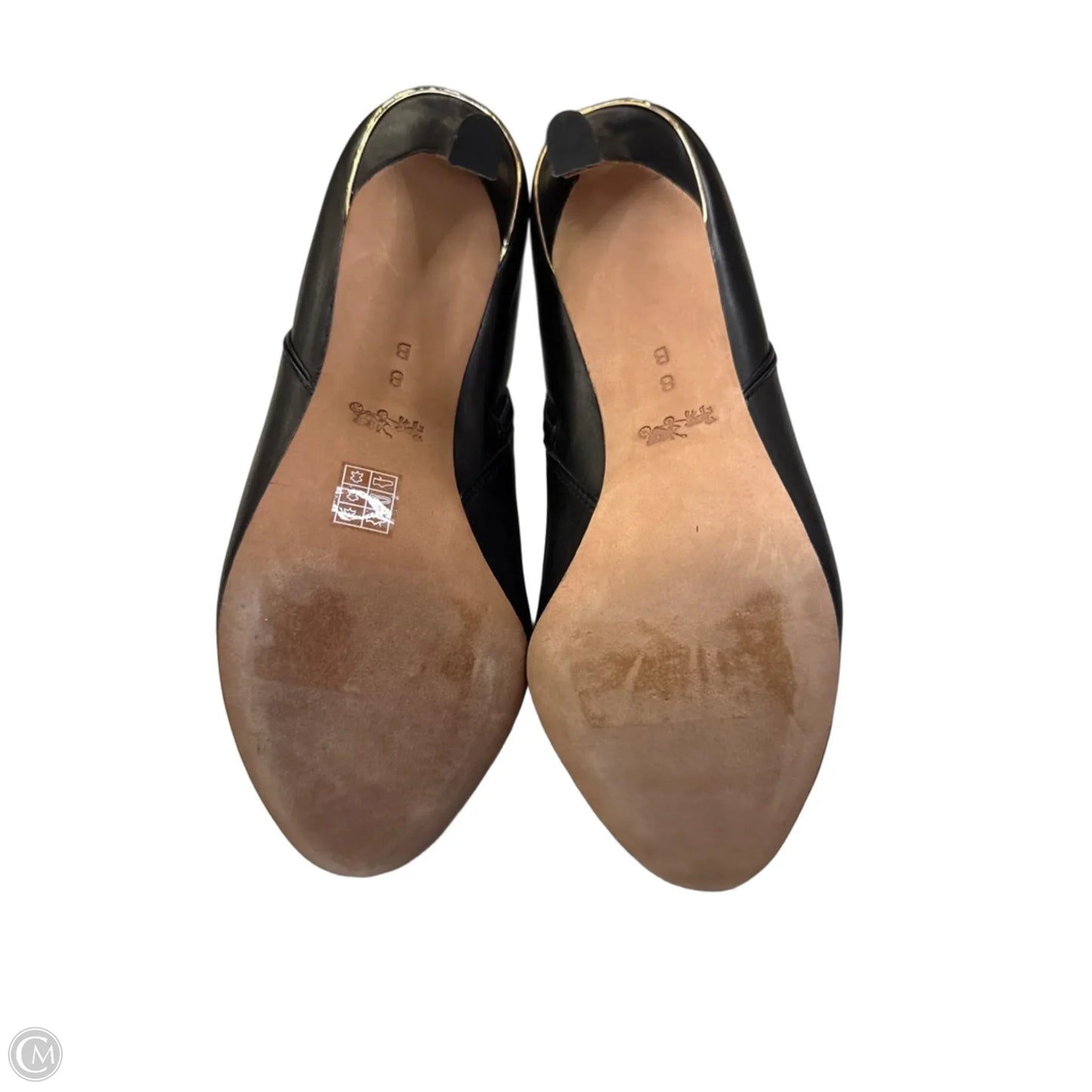 Boots Designer By Coach In Black, Size: 8