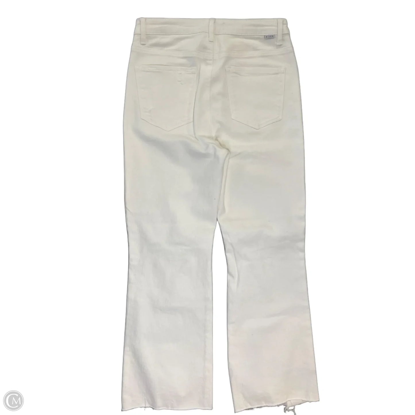 Jeans Straight By Risen In White Denim, Size: 10