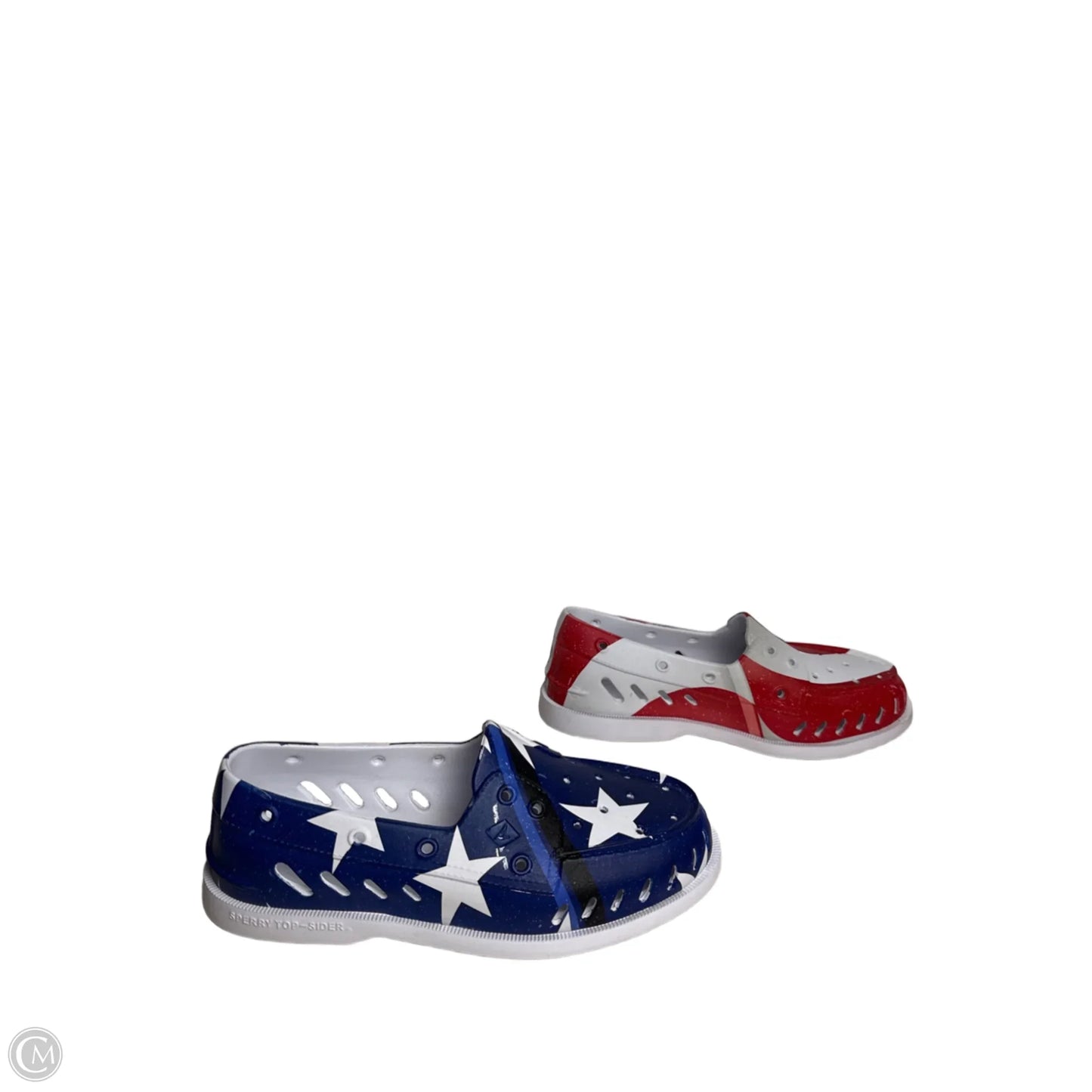 Shoes Flats By Sperry In Blue & Red, Size: 8