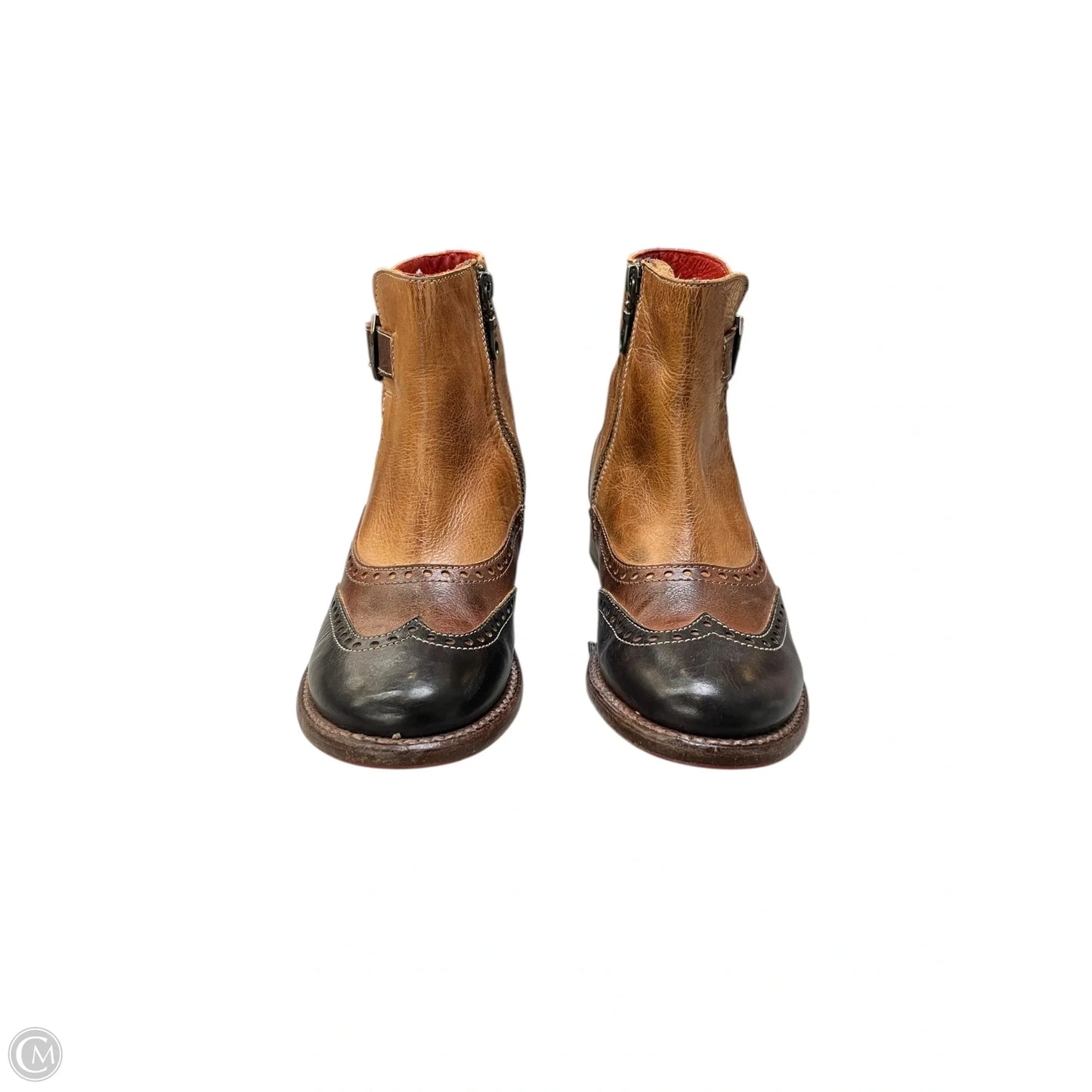 Boots Ankle Flats By Bed Stu In Brown, Size: 6.5