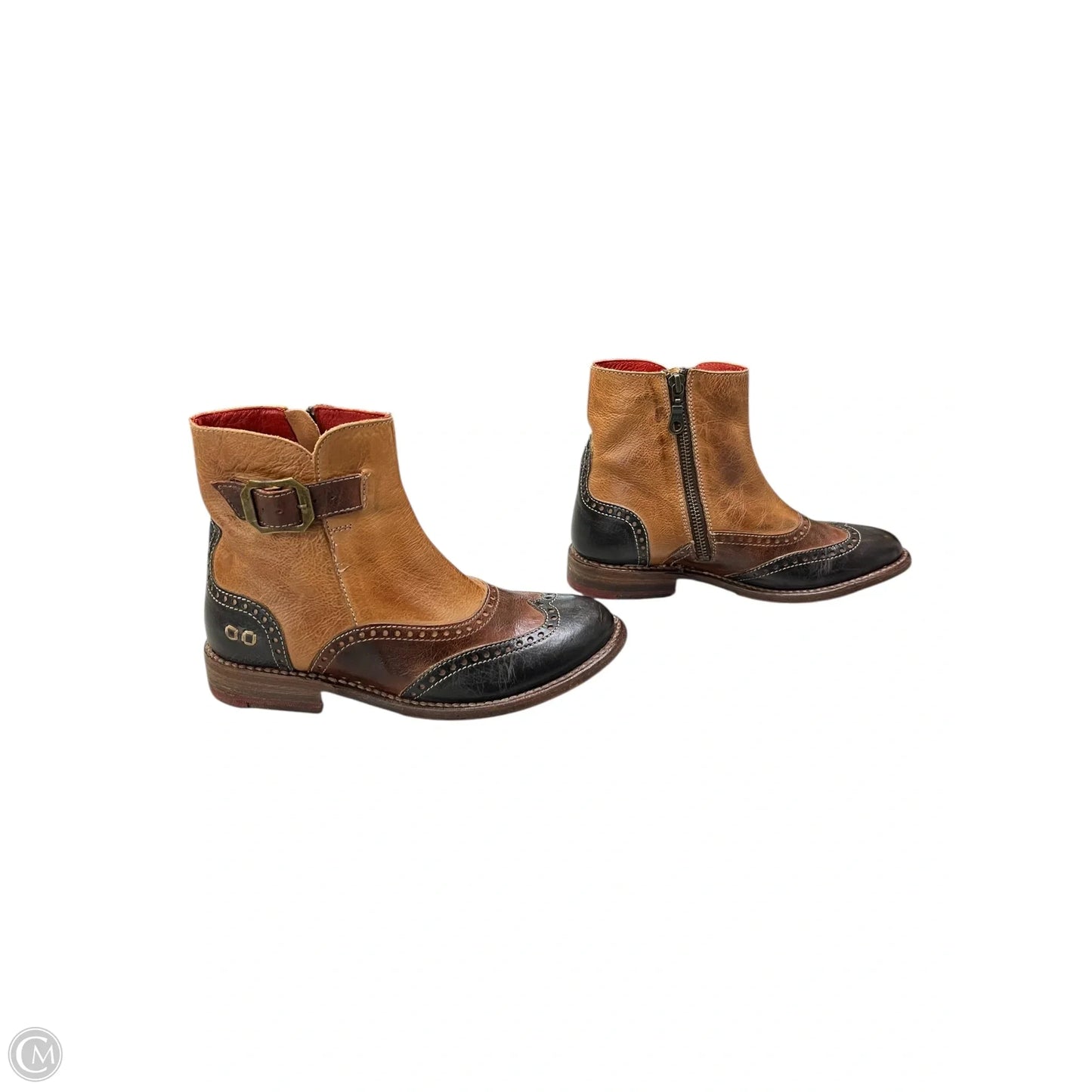 Boots Ankle Flats By Bed Stu In Brown, Size: 6.5