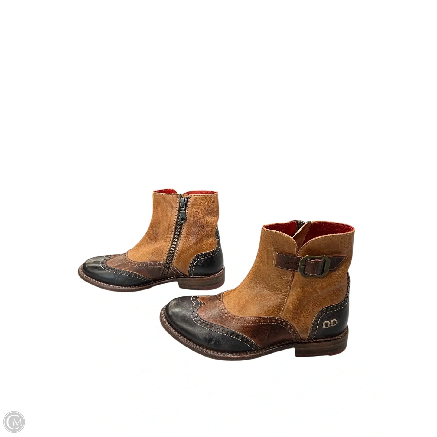 Boots Ankle Flats By Bed Stu In Brown, Size: 6.5