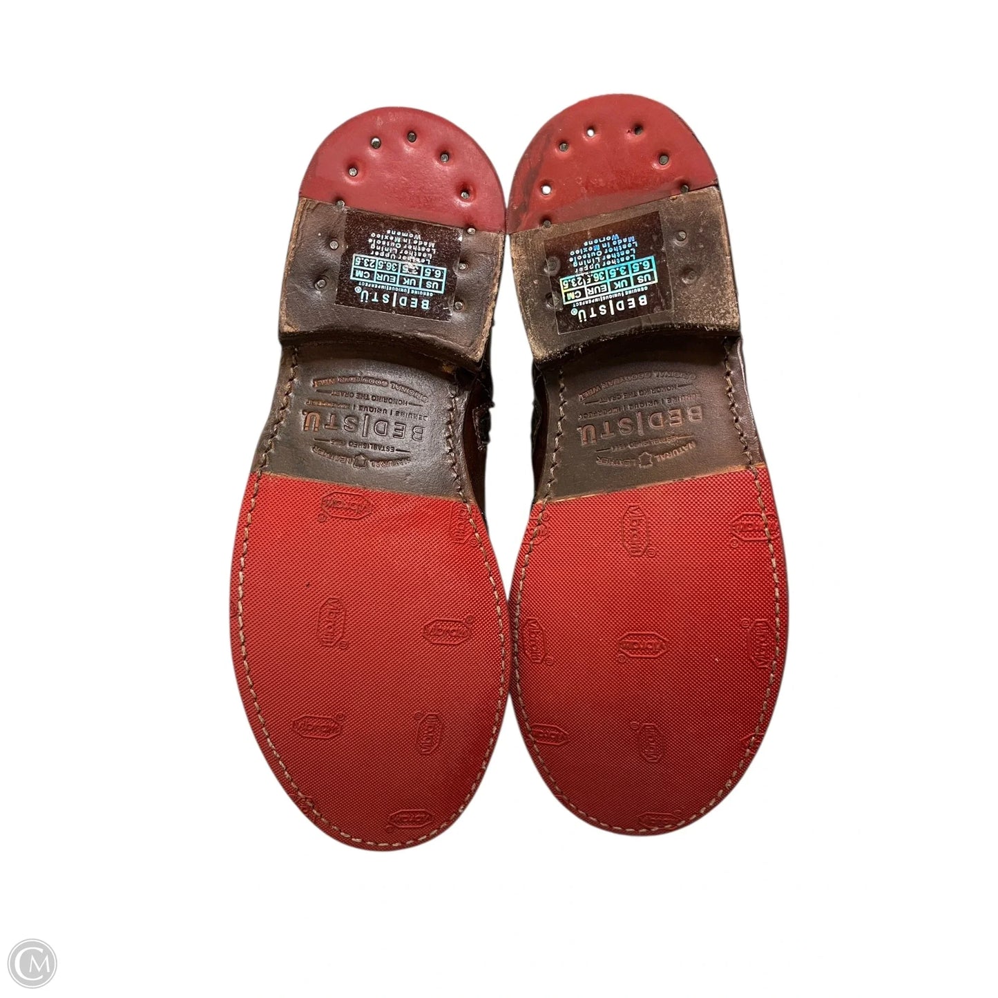 Boots Ankle Flats By Bed Stu In Brown, Size: 6.5