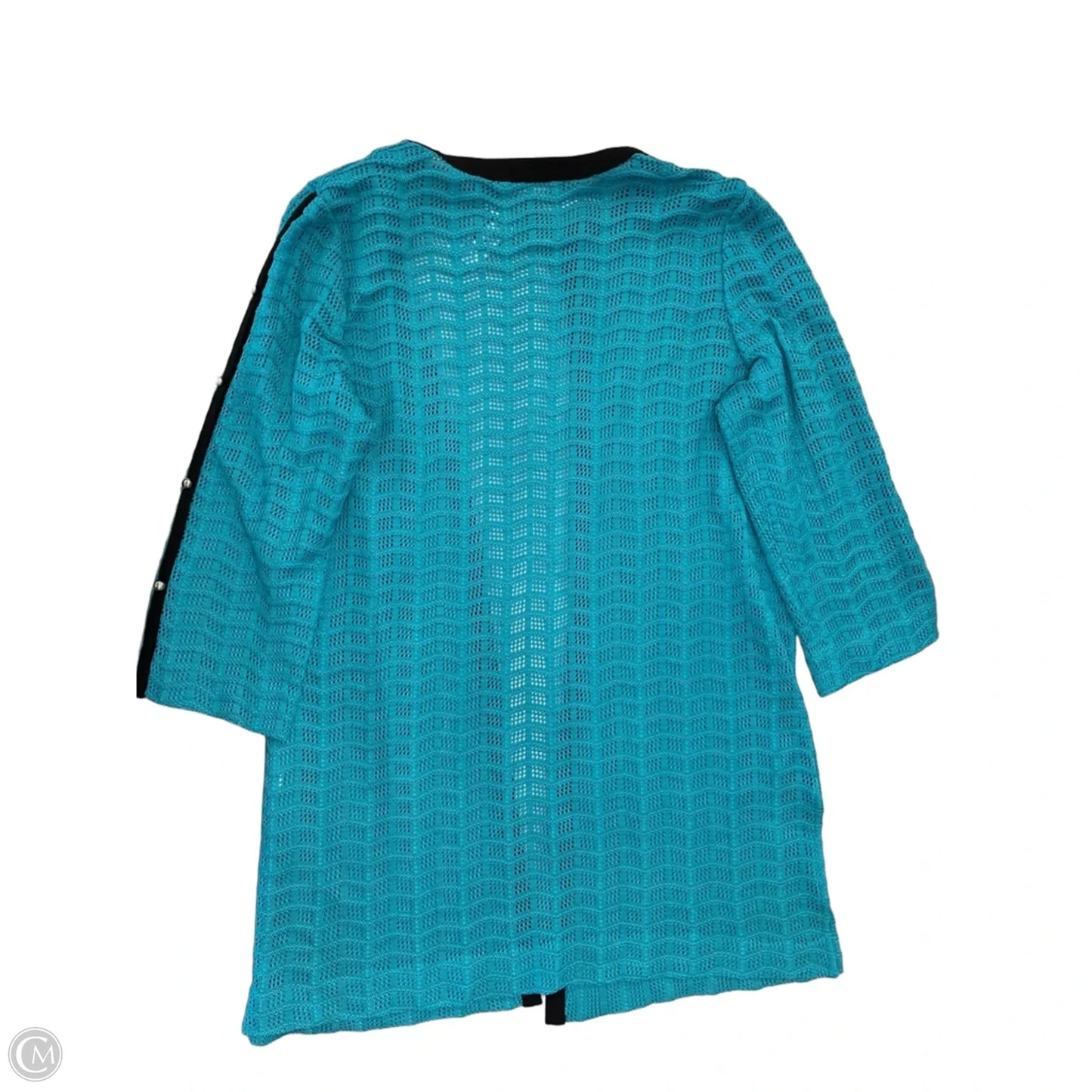 Cardigan By Ming Wang In Teal, Size: M