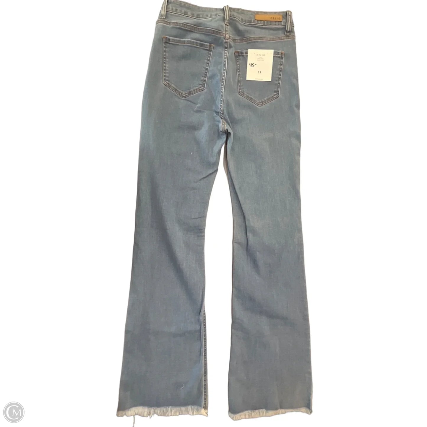 Jeans Flared By Cello In Blue Denim, Size: 10
