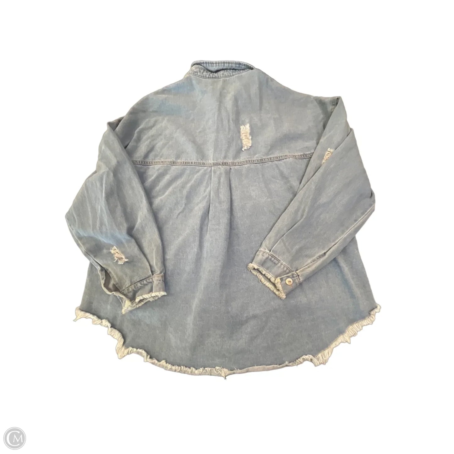 Jacket Denim By Clothes Mentor In Blue Denim, Size: Xl