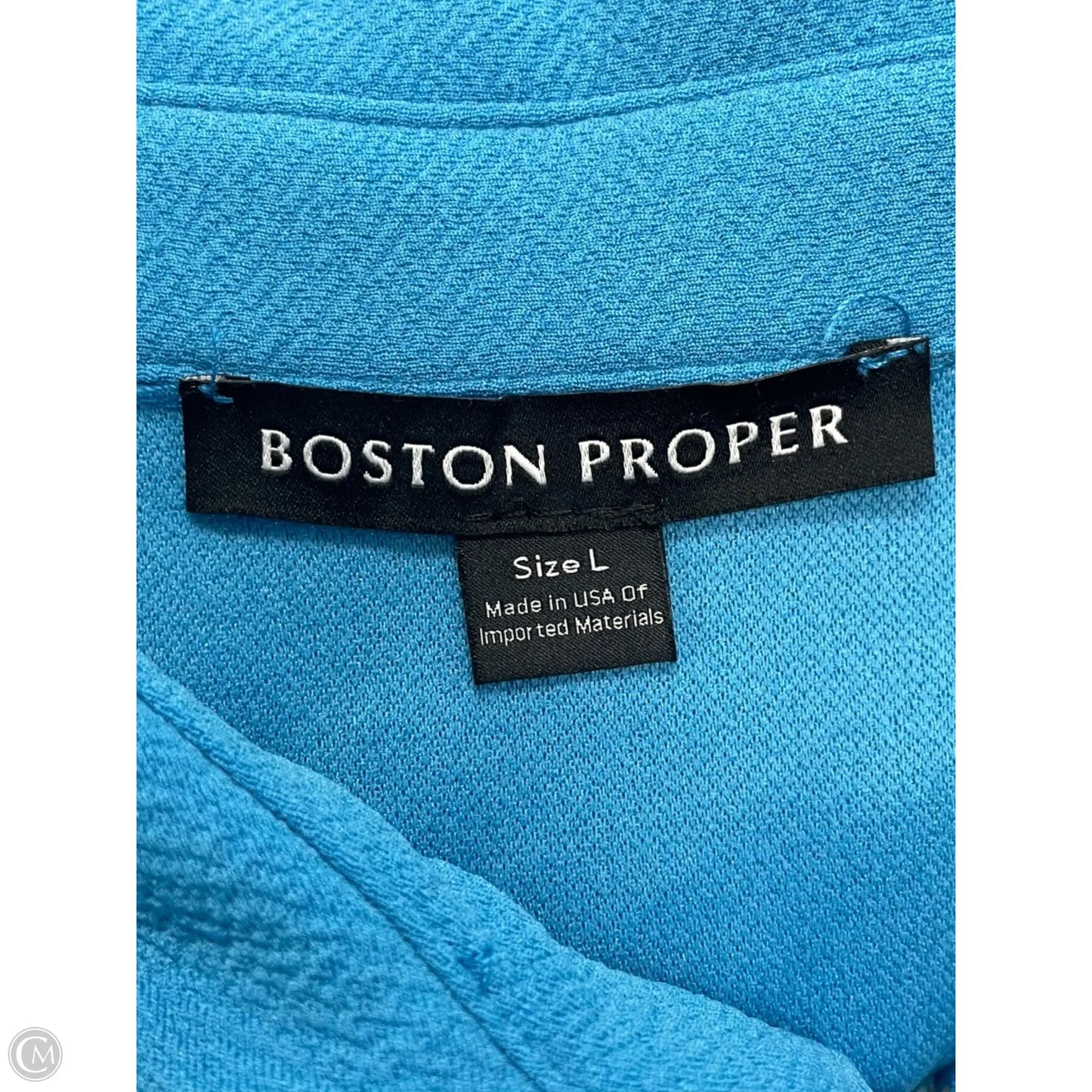 Dress Casual Short By Boston Proper In Blue, Size: L