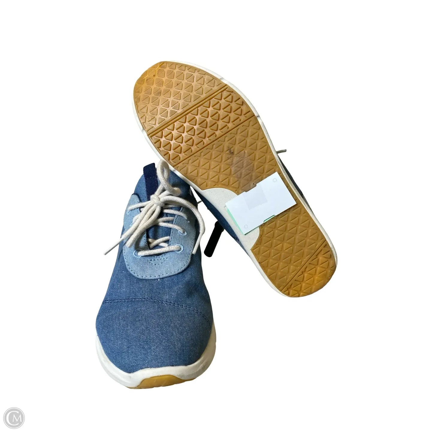 Shoes Sneakers By Toms In Blue & White, Size: 10