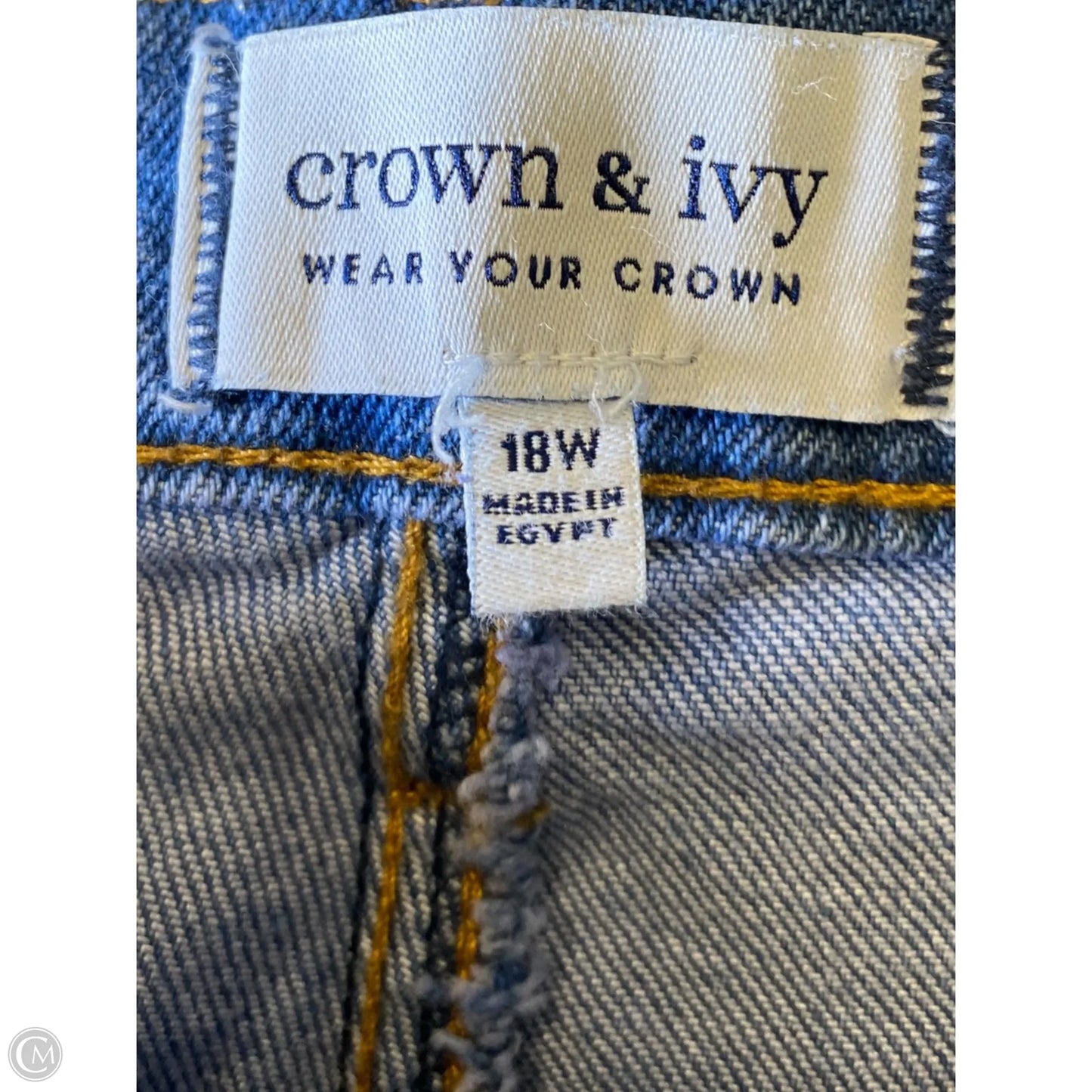 Shorts By Crown And Ivy In Blue Denim, Size: 18