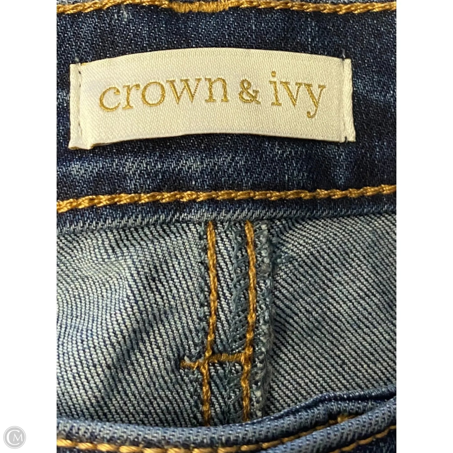 Jeans Cropped By Crown And Ivy In Blue Denim, Size: 18