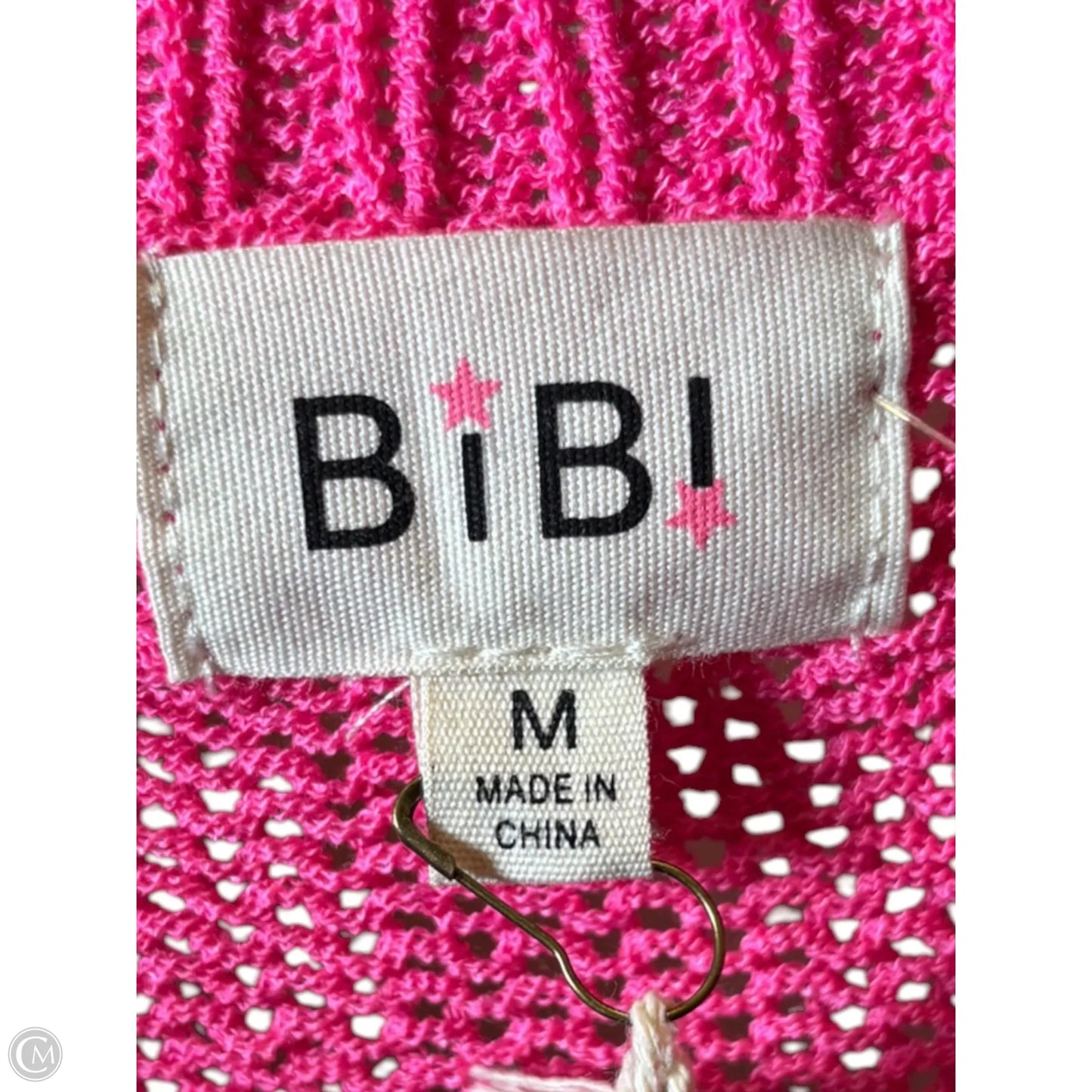 Top Short Sleeve By Bibi In Blue & Pink, Size: M